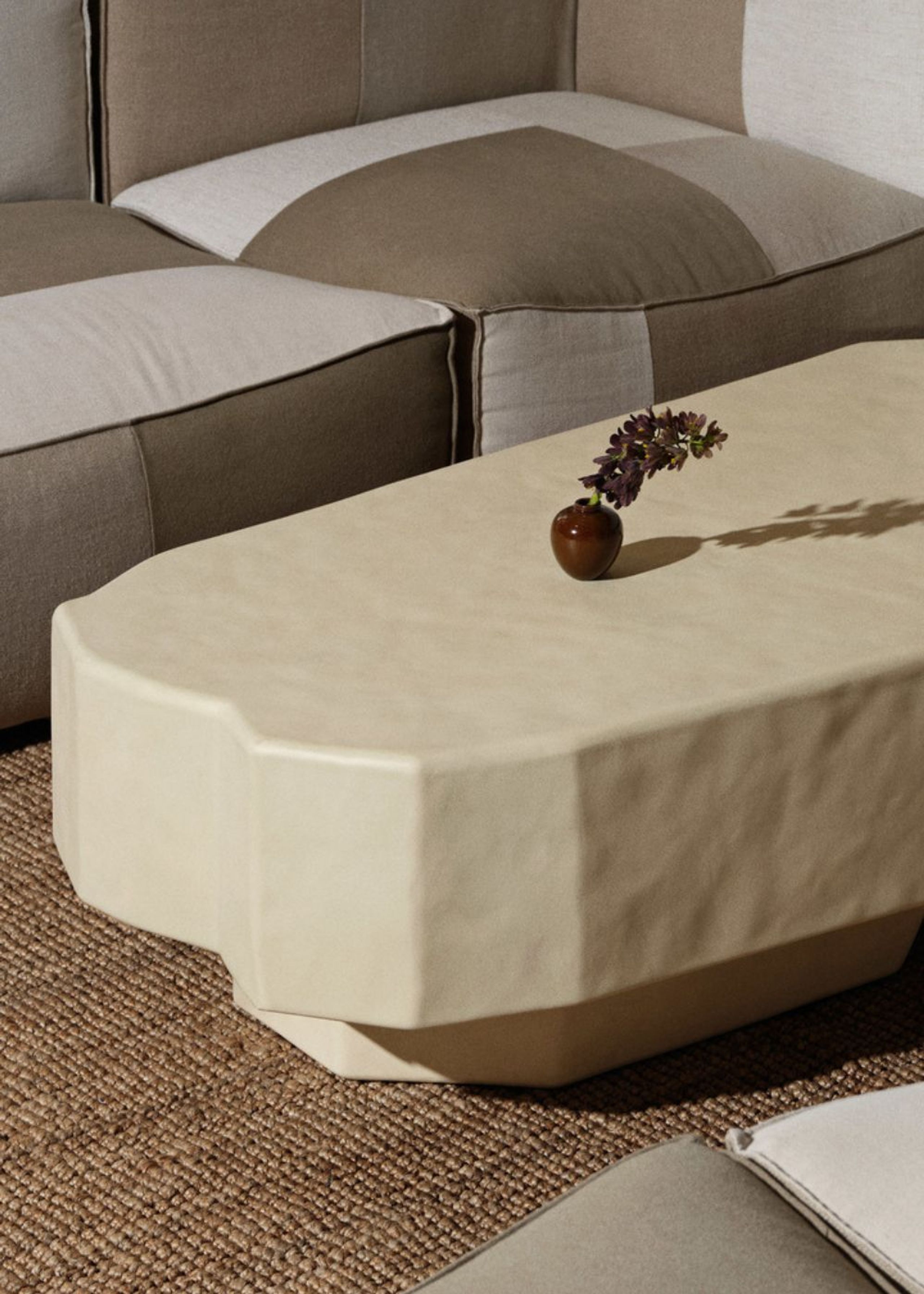 Ferm Living - Sofabord - Staffa Coffee Table - Offwhite - Large