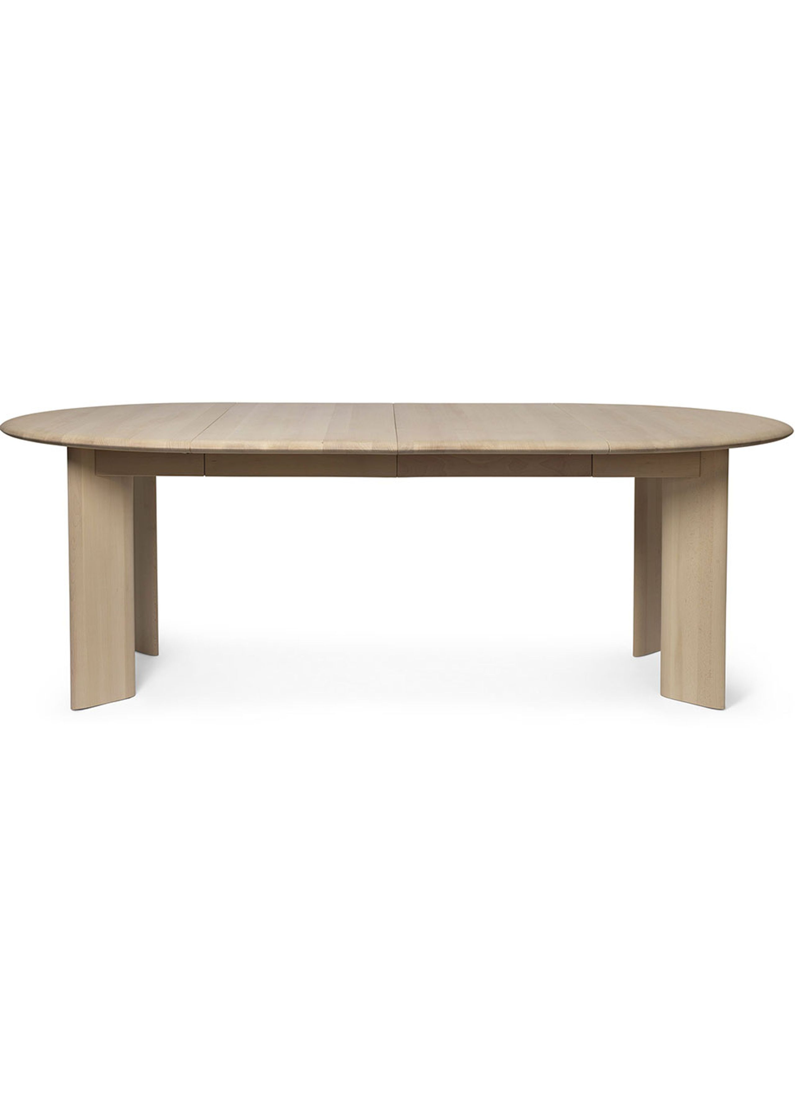 Ferm Living - Dining Table - Bevel Table - Extendable x2 - White Oiled Beech
