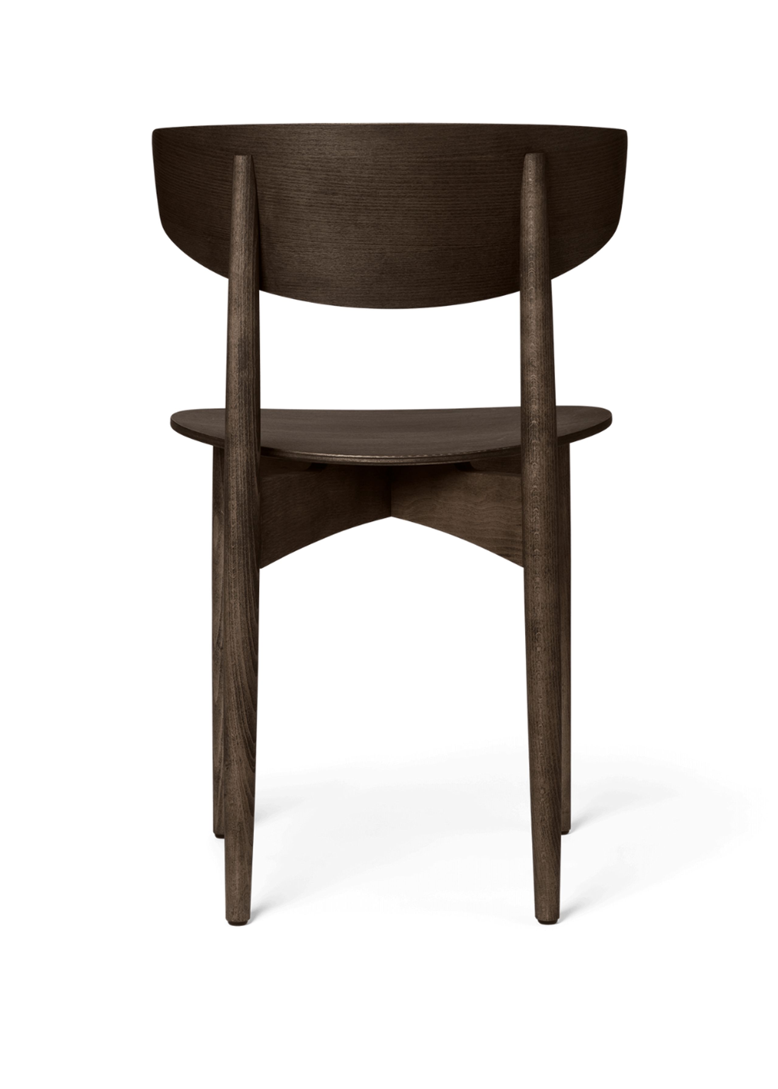 Ferm Living - - Herman Dining Chair - Wooden Frame - Dark Stained Beech