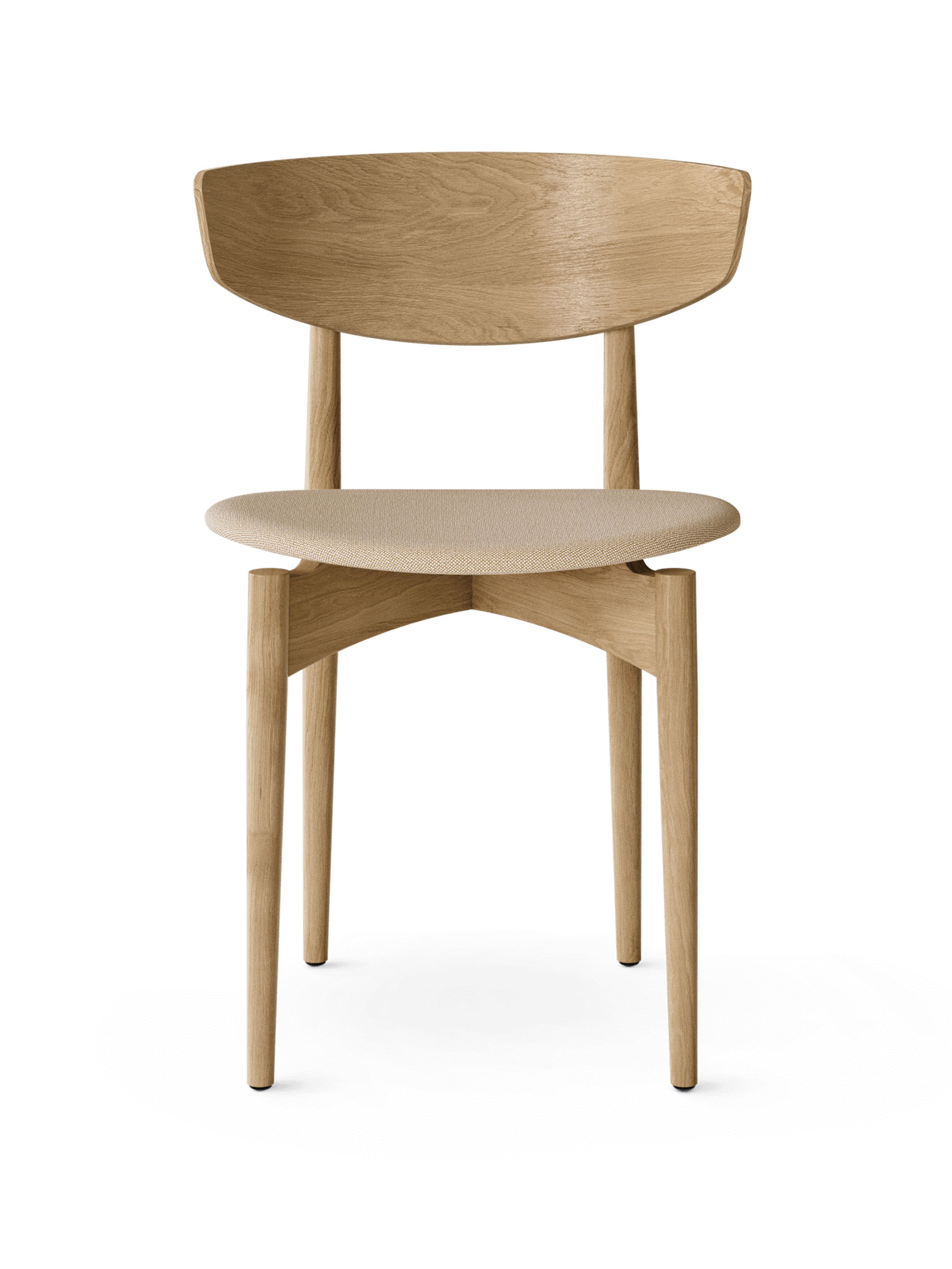Ferm Living - Jedálenská stolička - Herman Dining Chair - Wooden Frame - Upholstery seat - Oak/Hallingdal 220