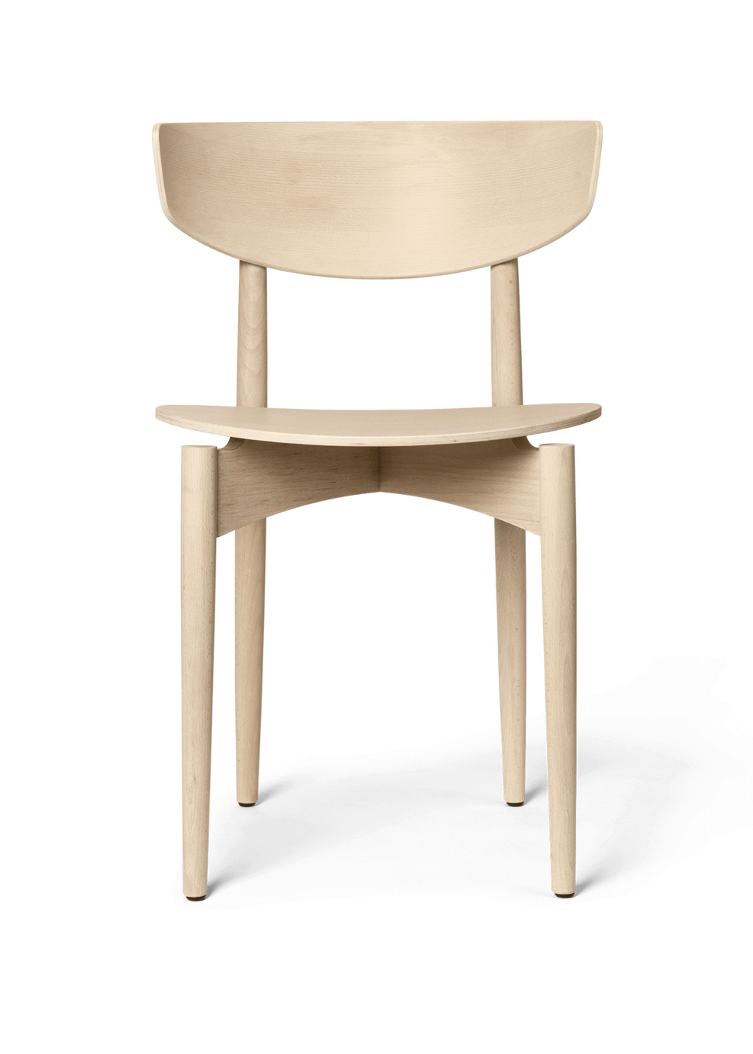 Ferm Living - - Herman Dining Chair - Wooden Frame - White Oiled Beech