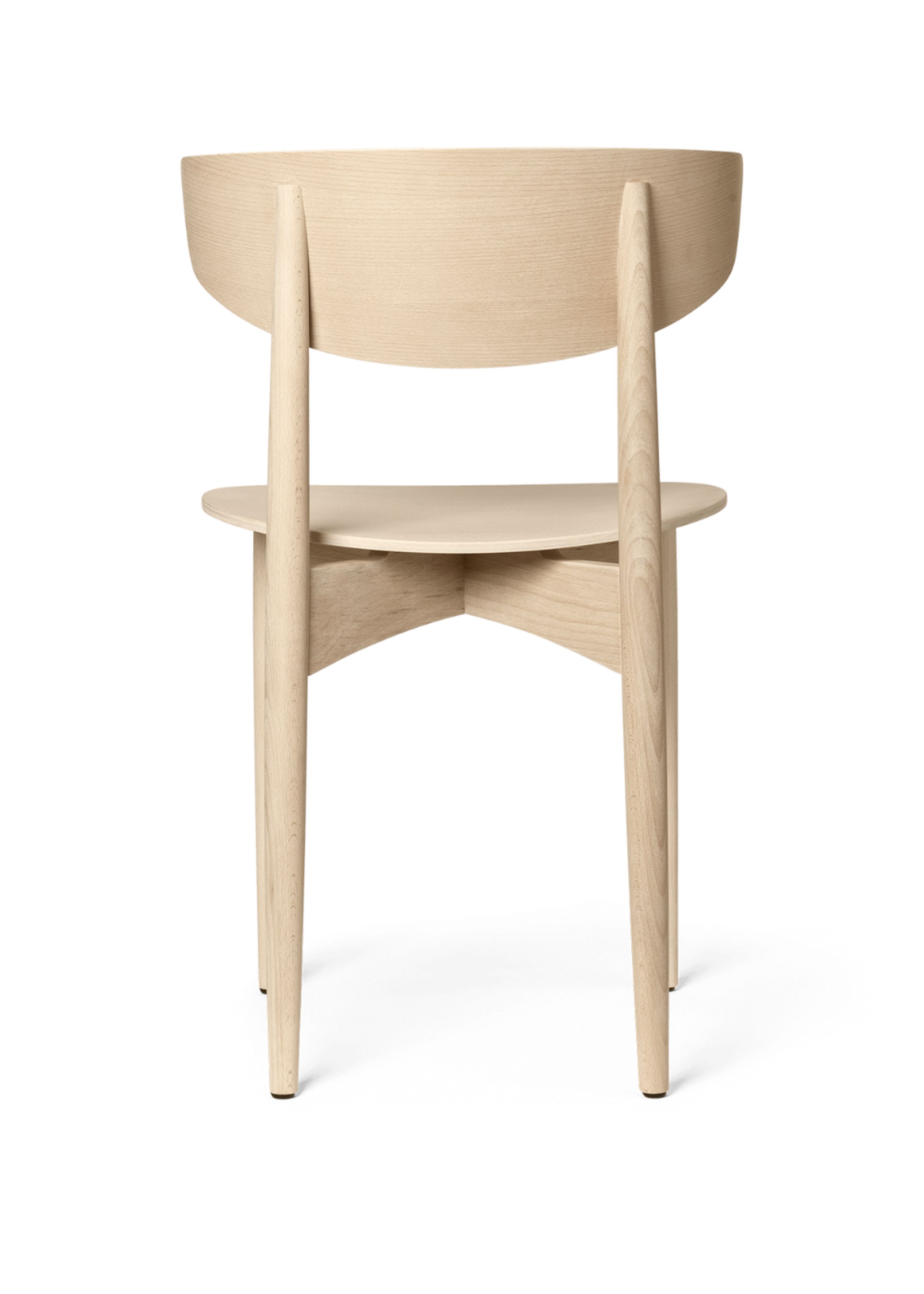Ferm Living - - Herman Dining Chair - Wooden Frame - White Oiled Beech