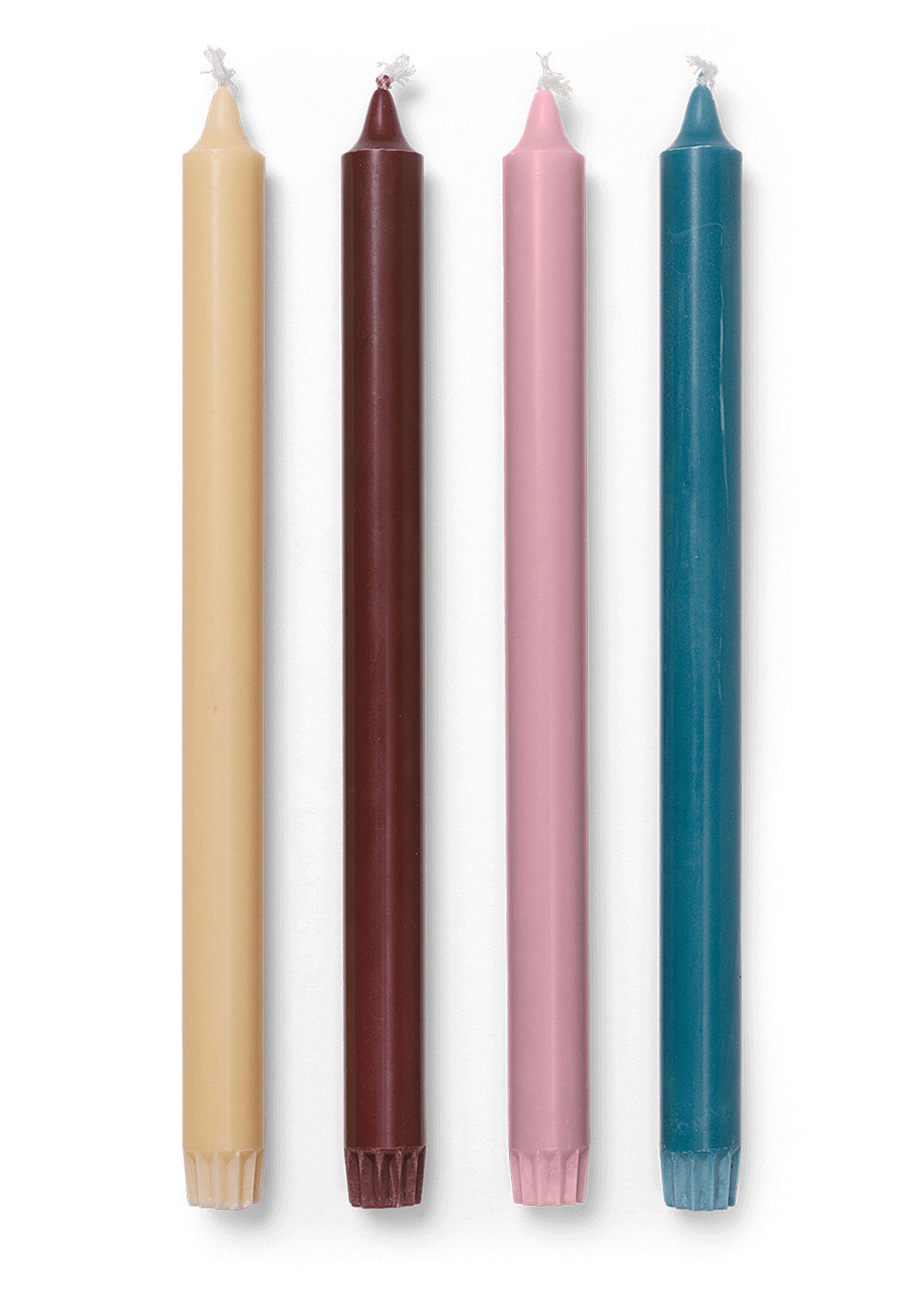 Ferm Living - Świece - Pure Candles - Set of 4 - Whimsical Blend