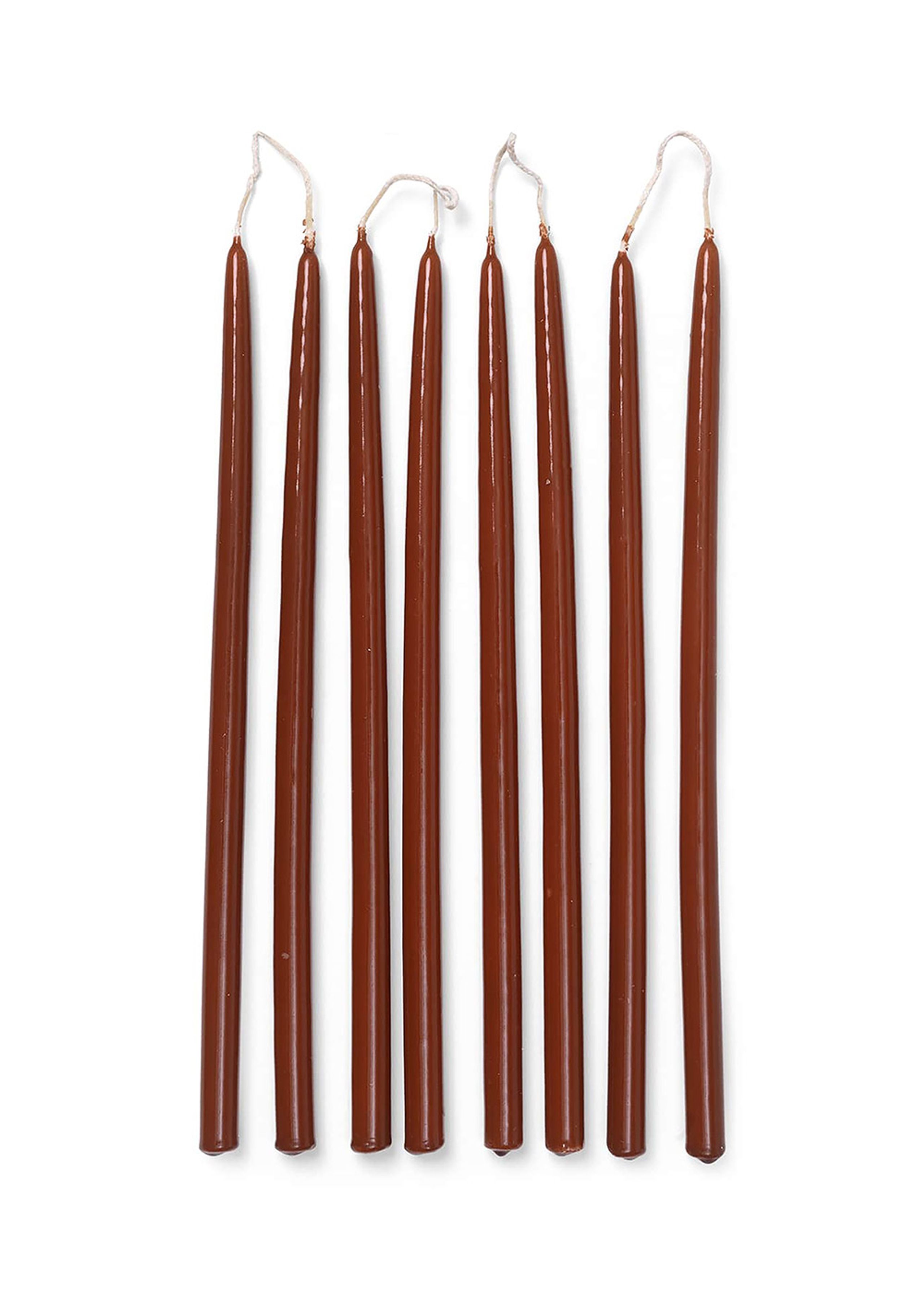 Ferm Living - Candles - Spike Slim Candles - Rust
