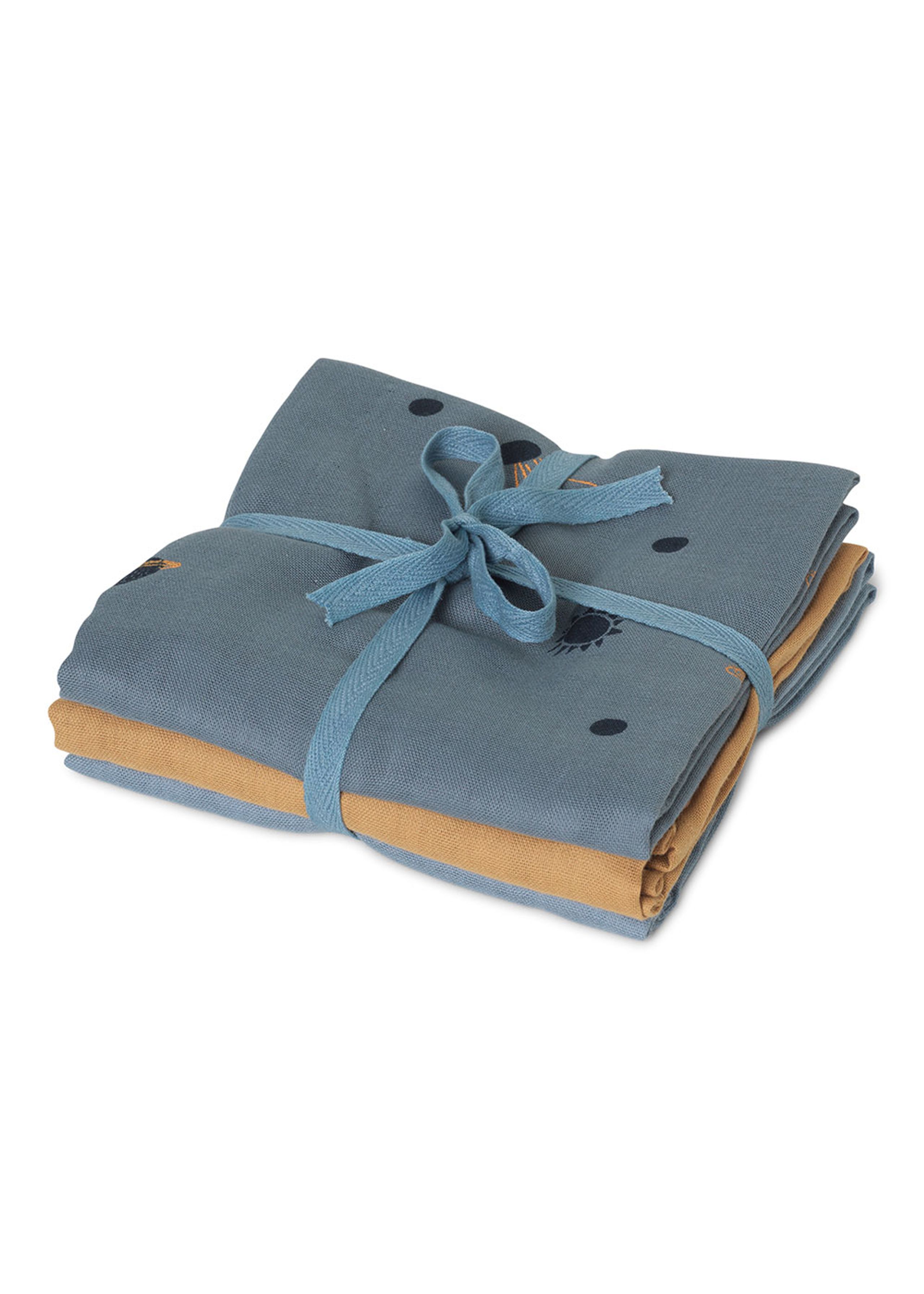 Ferm Living - Staubblatt - Muslin Squares - Set of 3 - Moon