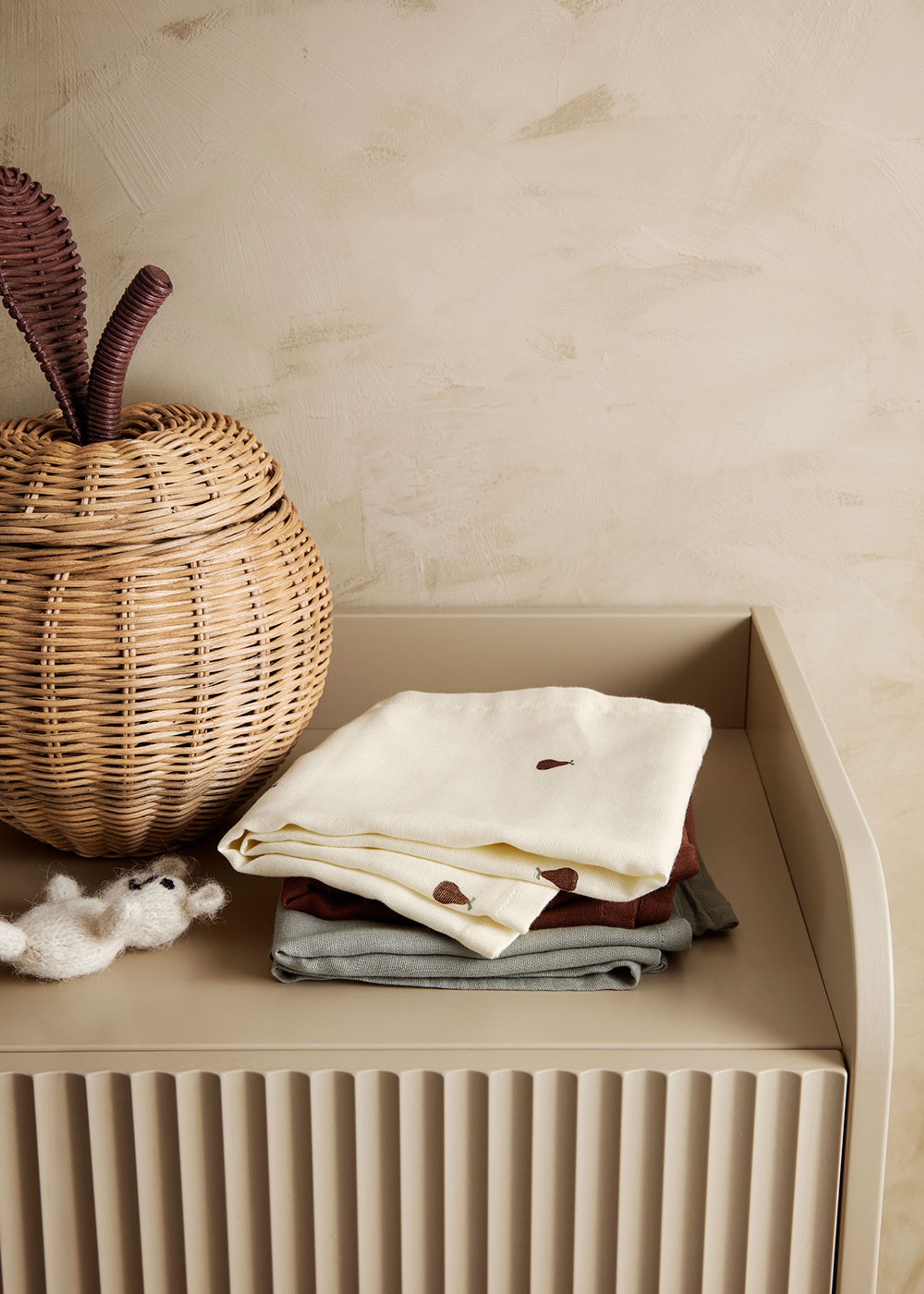 Ferm Living - Cloth Diapers - Muslin Squares - Set of 3 - Pear