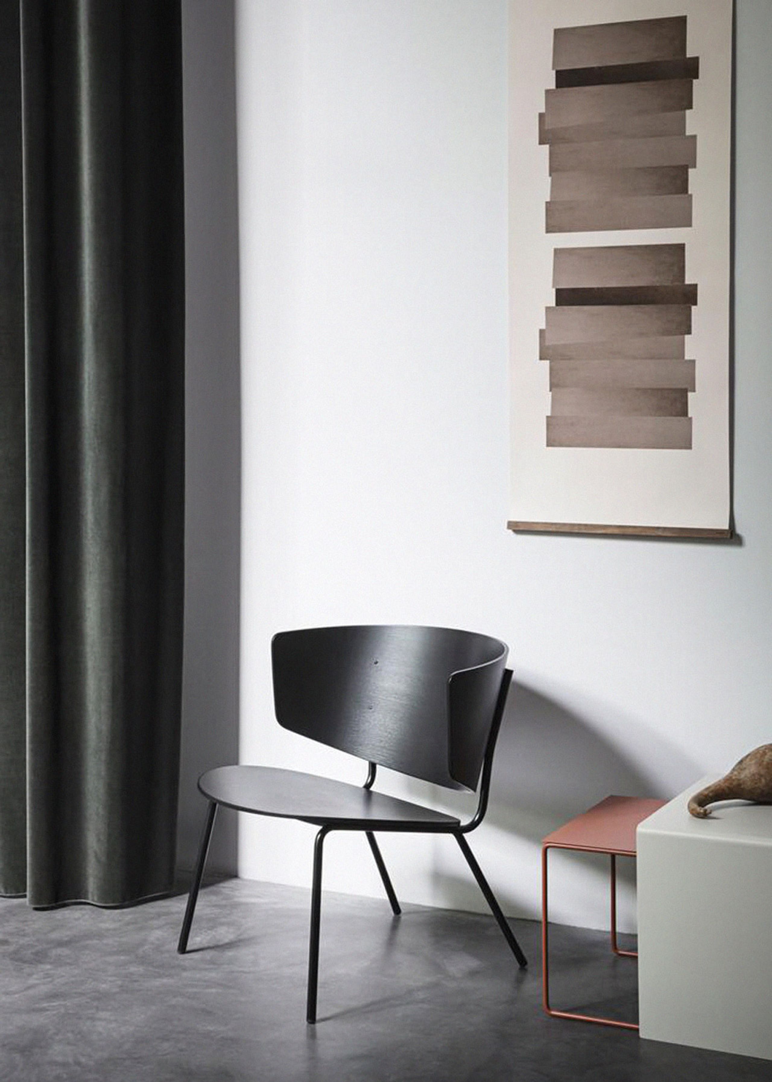 Ferm Living - Chair - Herman Lounge Chair - Black Ash