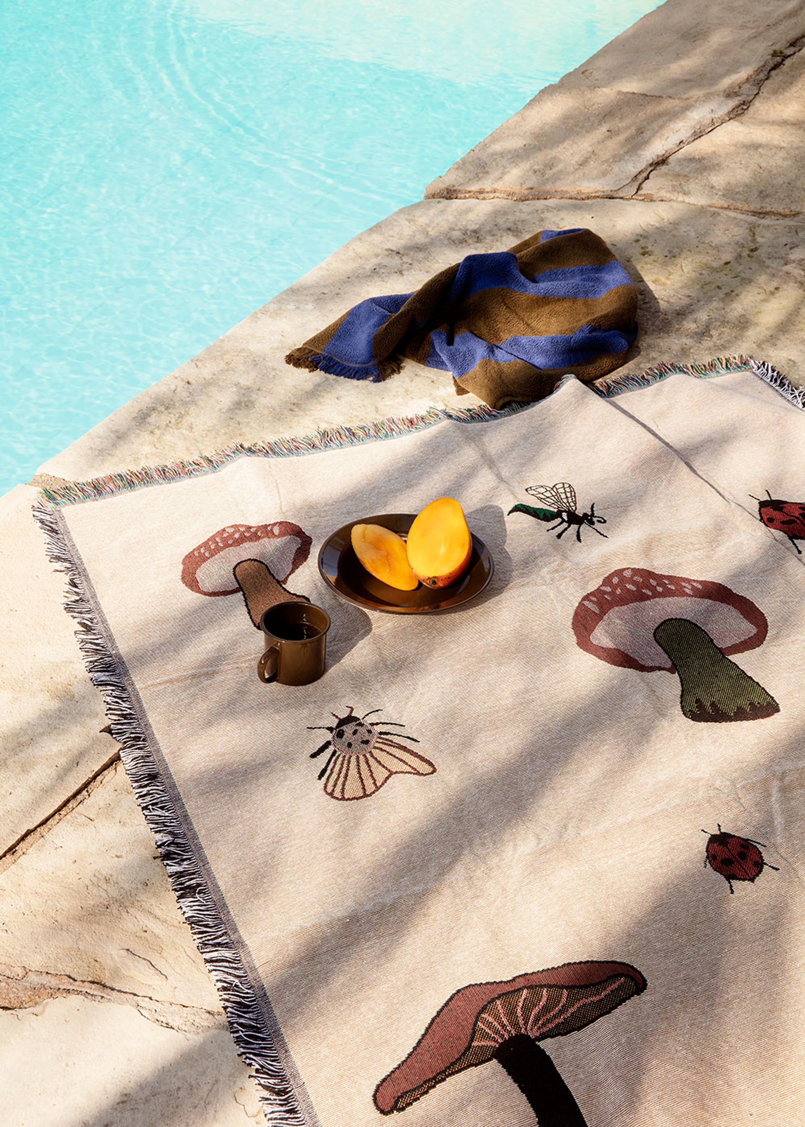 Ferm Living - Blanket - Forest Tapestry Blanket - Sand