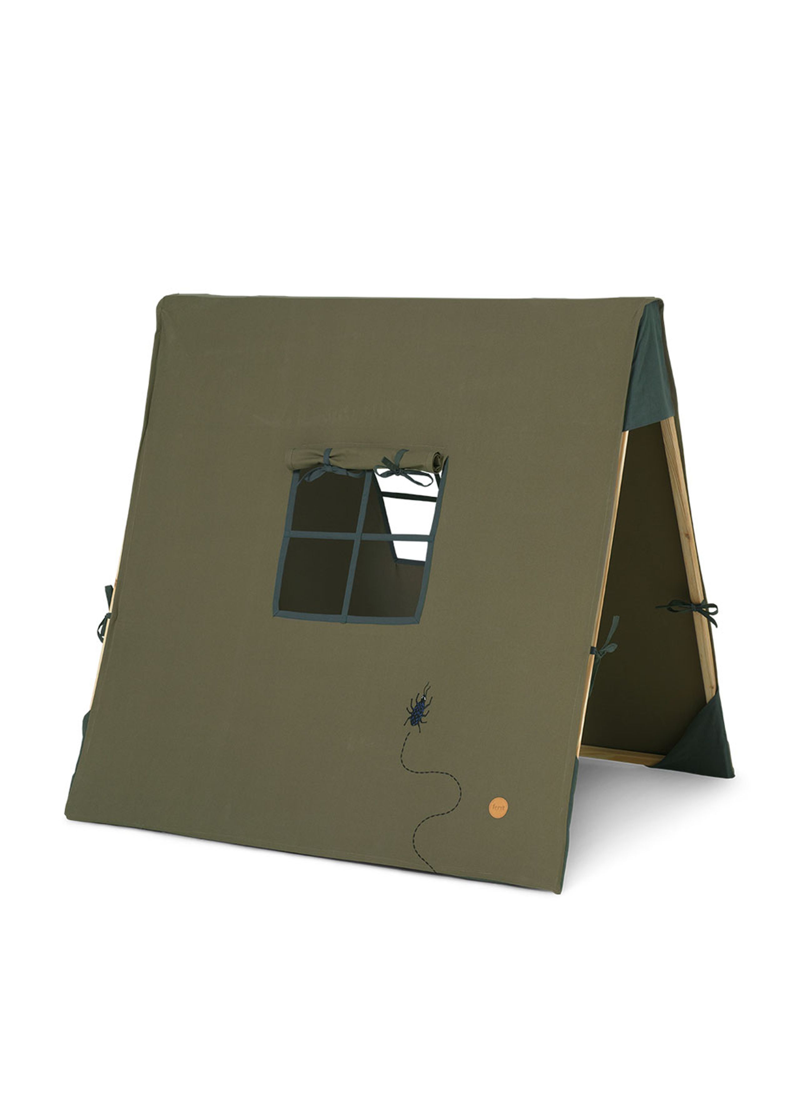 Ferm Living - Tenda - Tent - Beetle Embroidery/Dark Olive - Large
