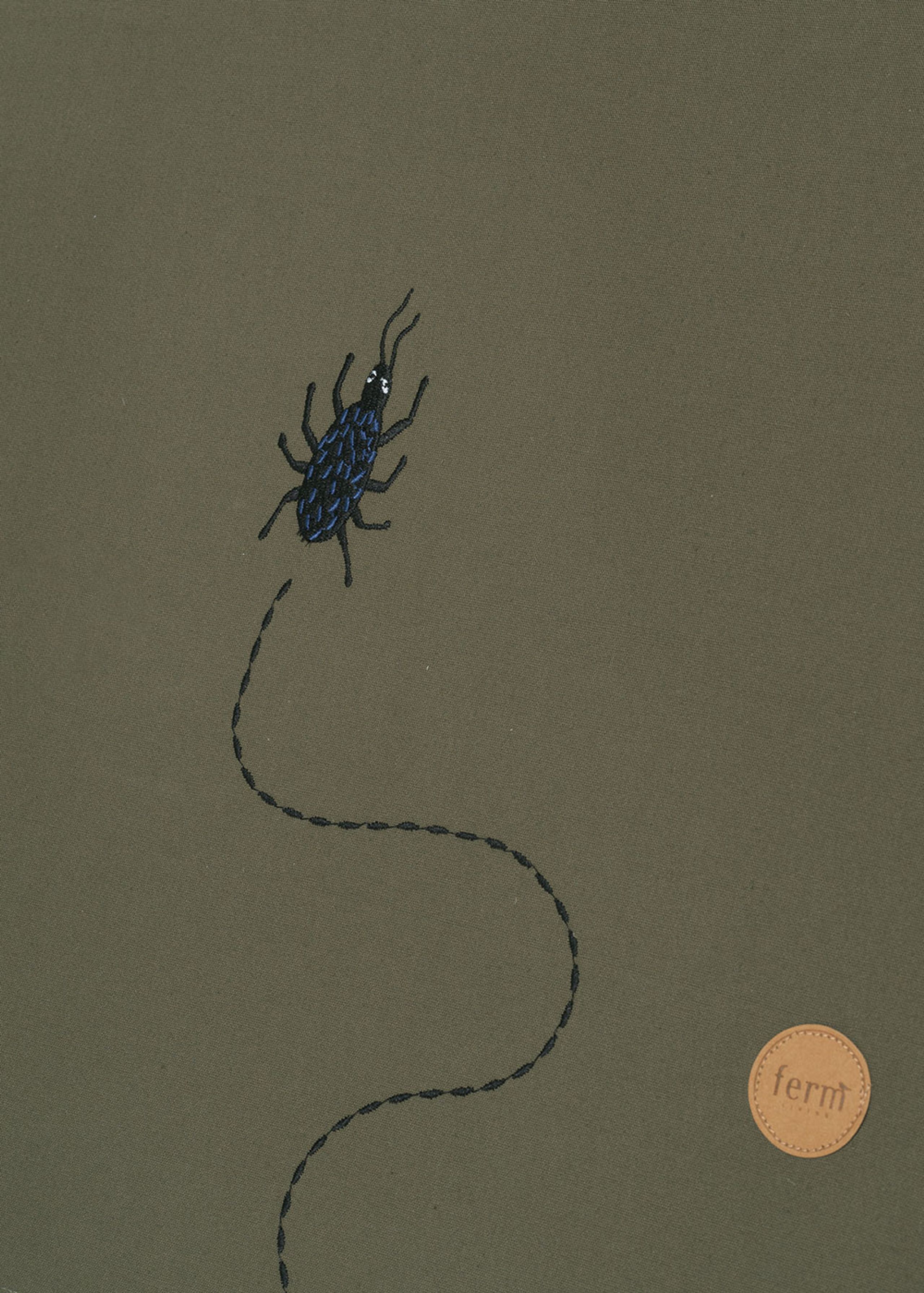 Ferm Living - Tenda - Tent - Beetle Embroidery/Dark Olive - Large