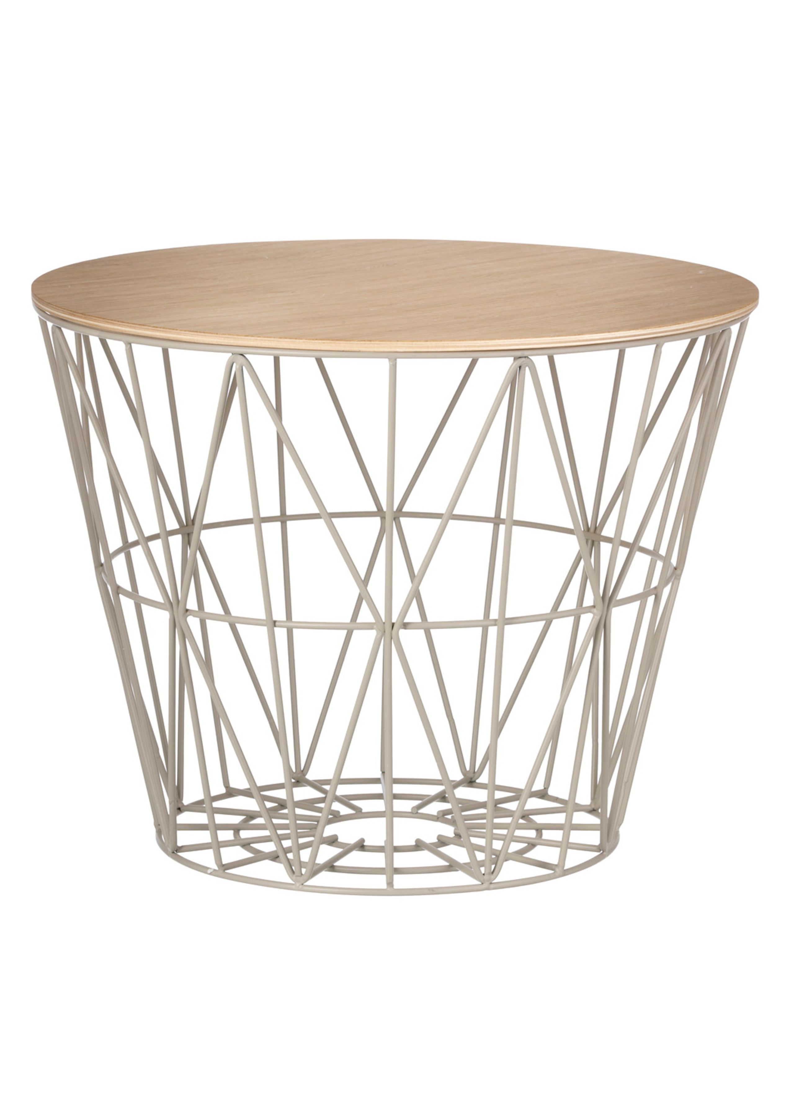 Ferm Living - Top - Wire Basket Top - Oiled Oak veneer - Small
