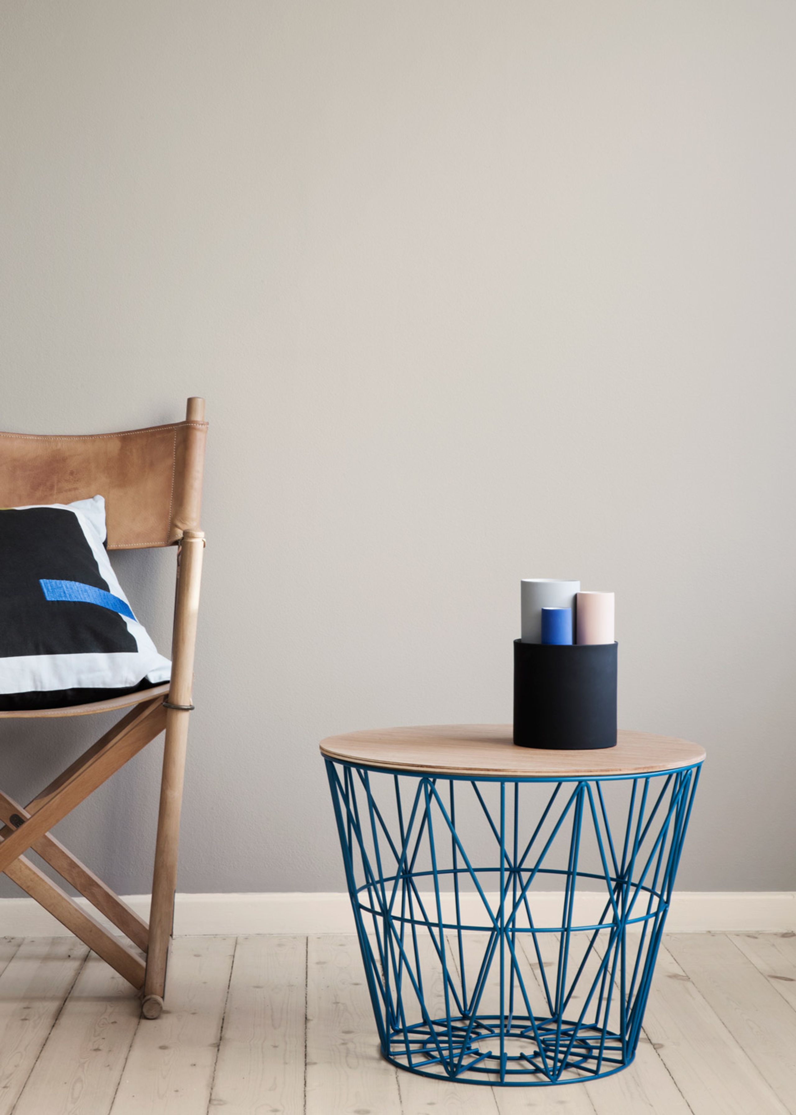 Ferm Living - Top - Wire Basket Top - Oiled Oak veneer - Small