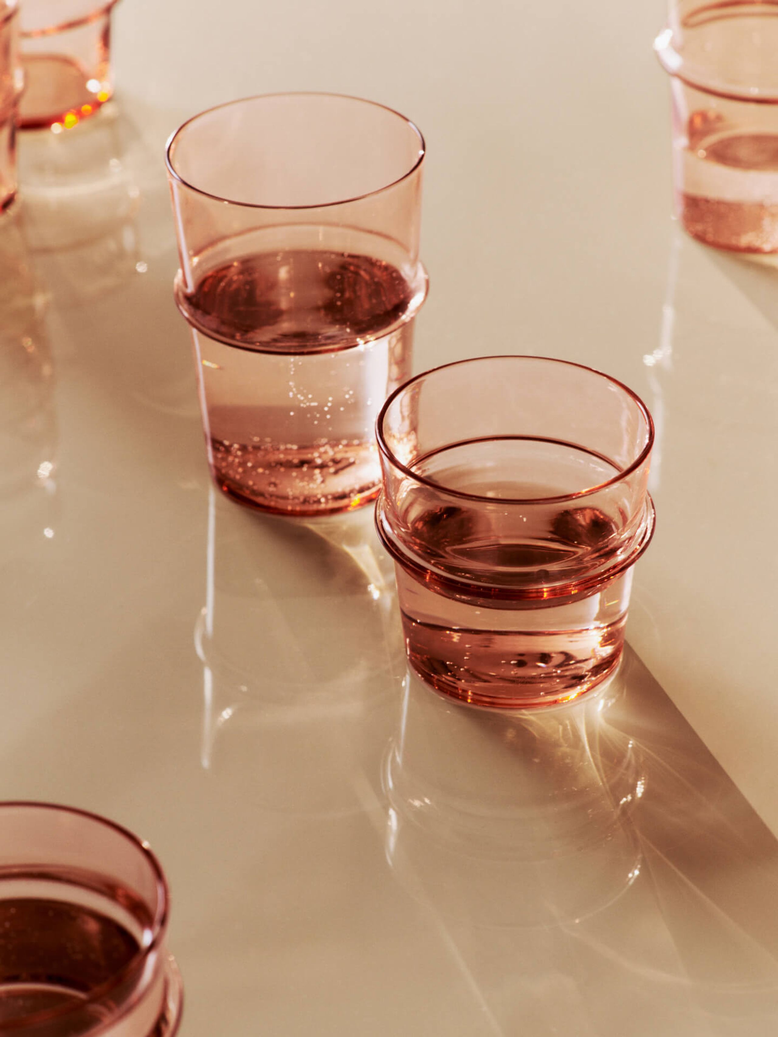 Ferm Living - TV-meubel - Boya Tall Glasses - Set of 2 - Blush