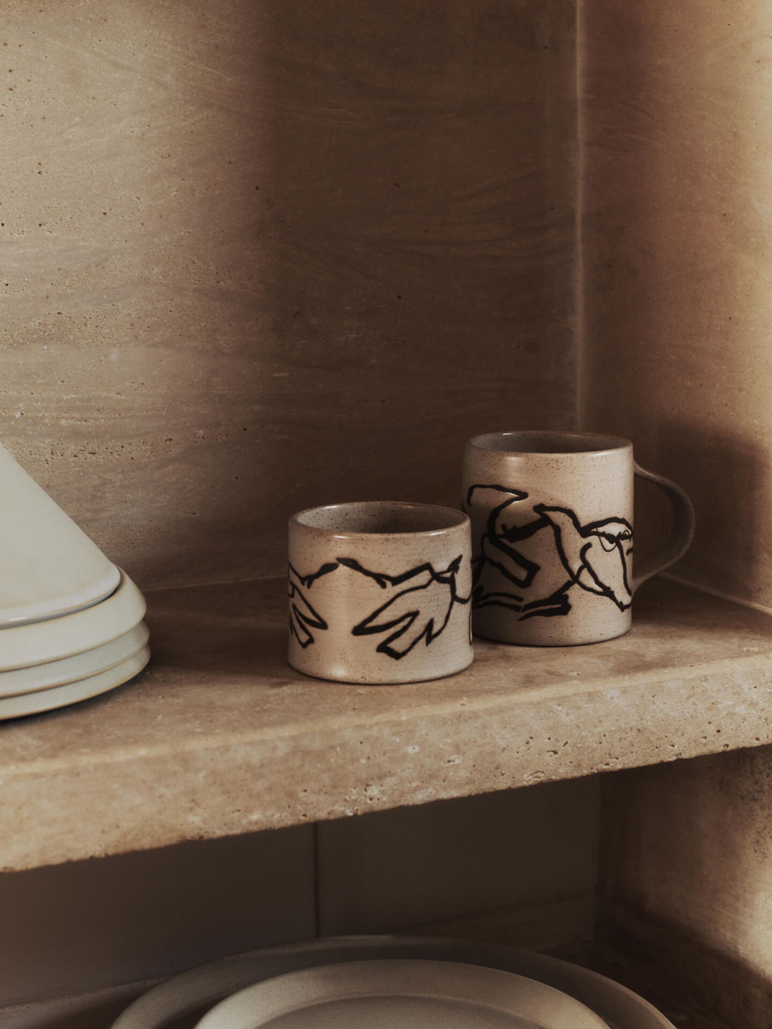 Ferm Living - Mug - Vuelo Mug - Cream