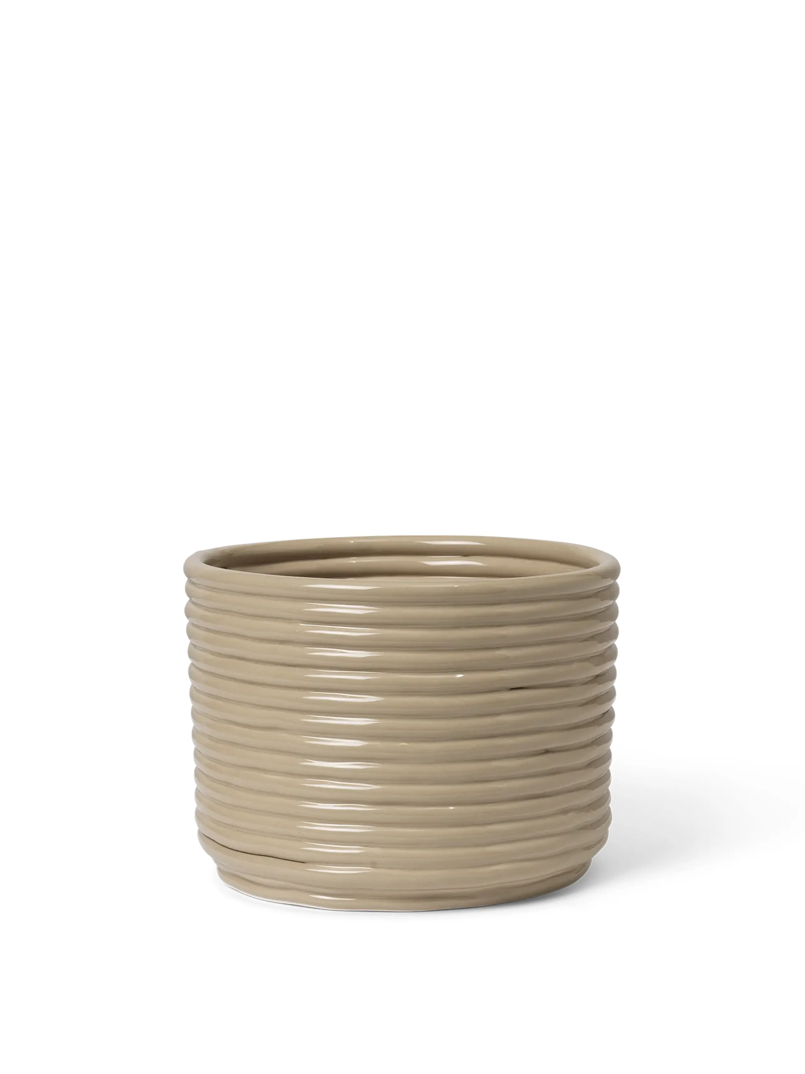 Ferm Living - Maceta - Corduroy Pot - Cashmere