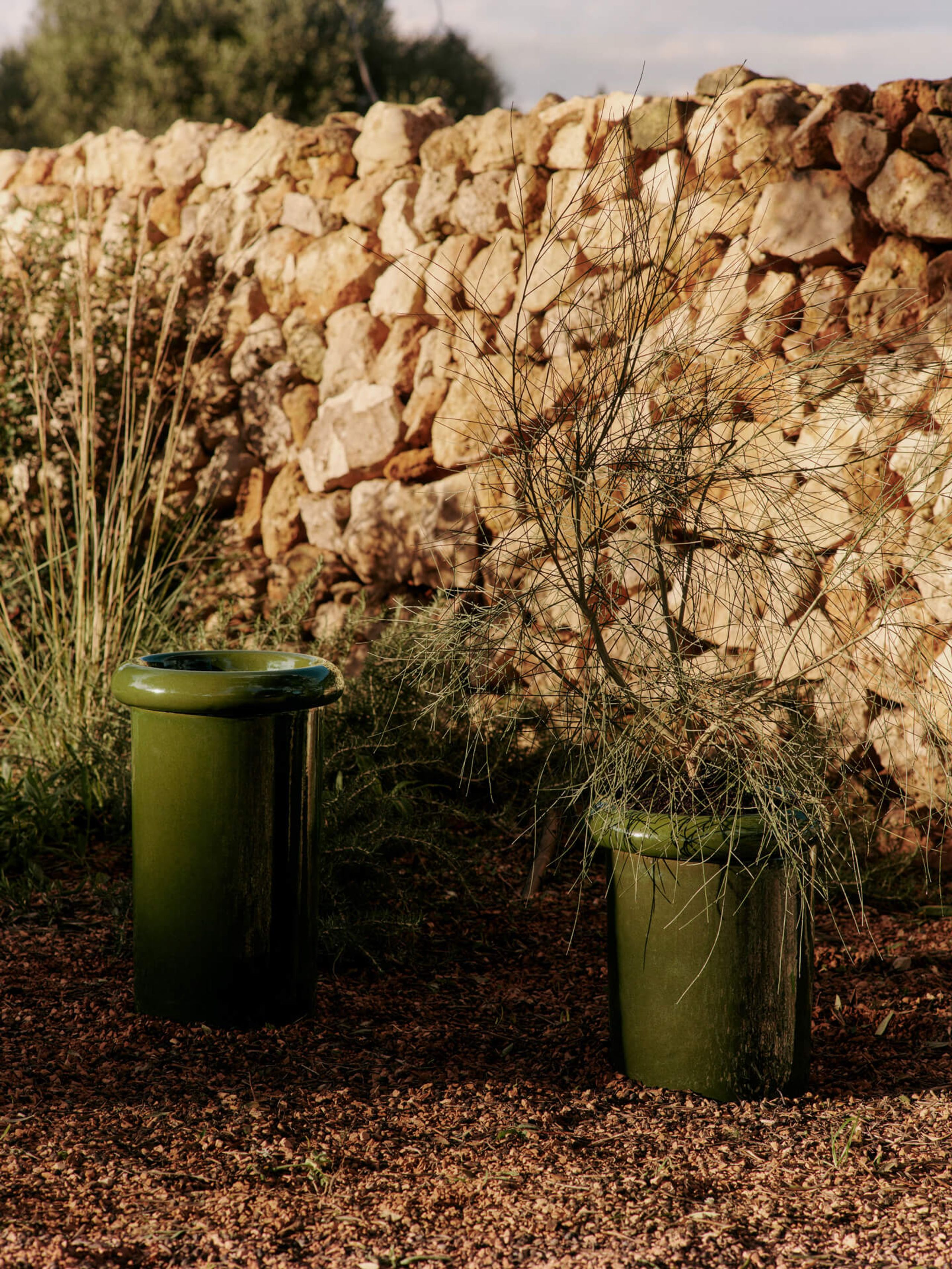 Ferm Living - Flowerpot - Rollo Pot - H36 - Moss Green