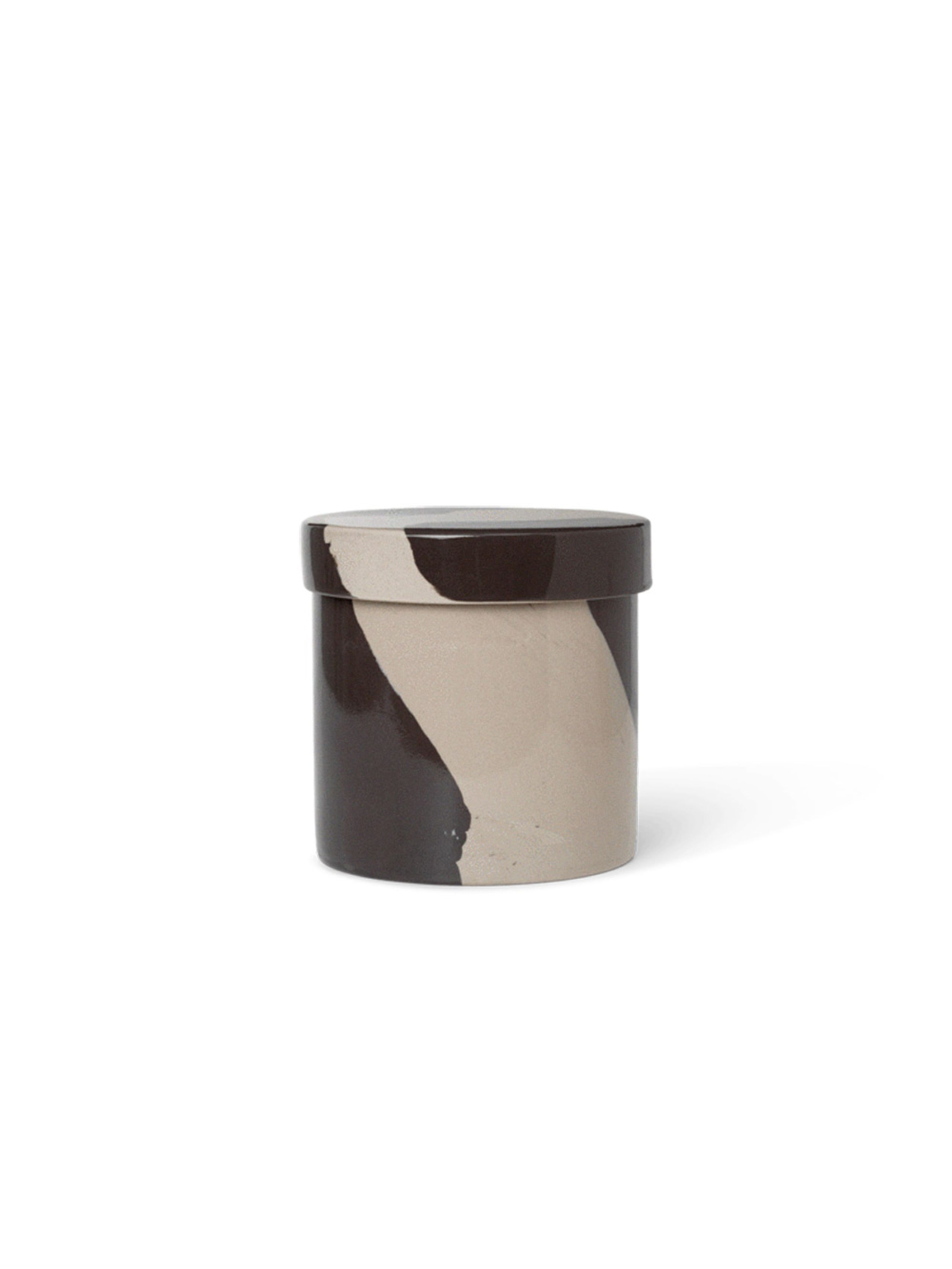 Ferm Living - Flowerpot - Inlay Container - Small - Sand/Black
