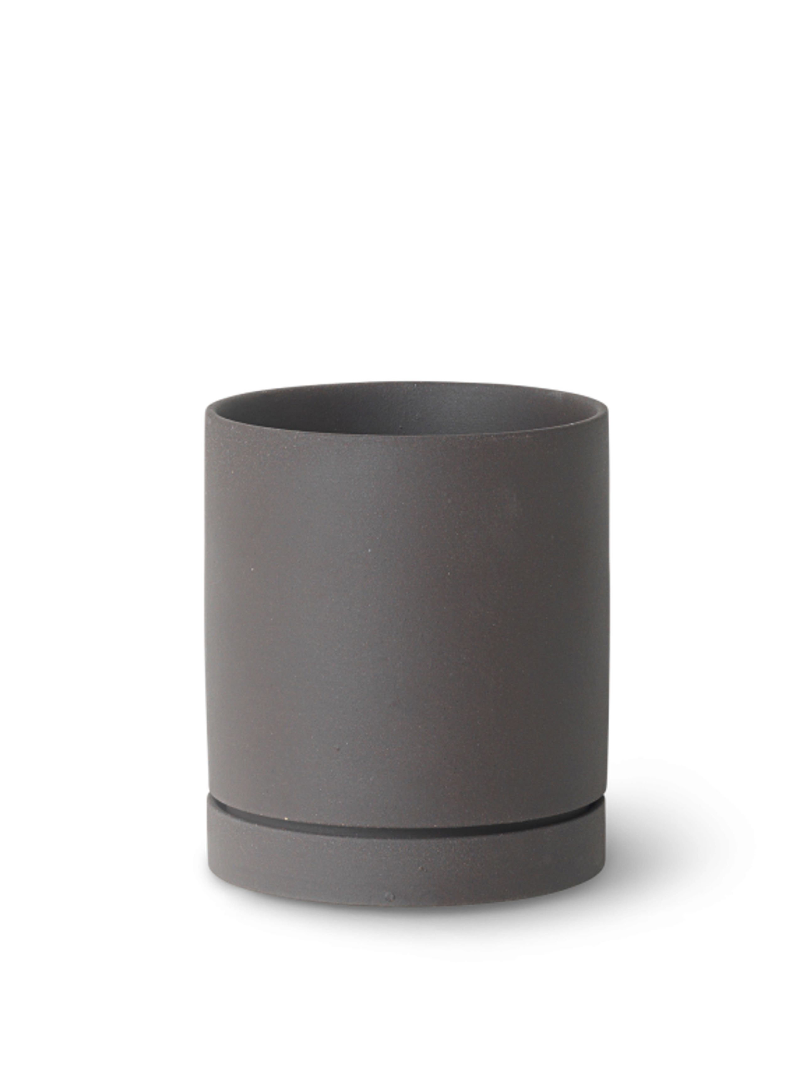 Ferm Living - Květináč - Sekki Pot - Charcoal Medium