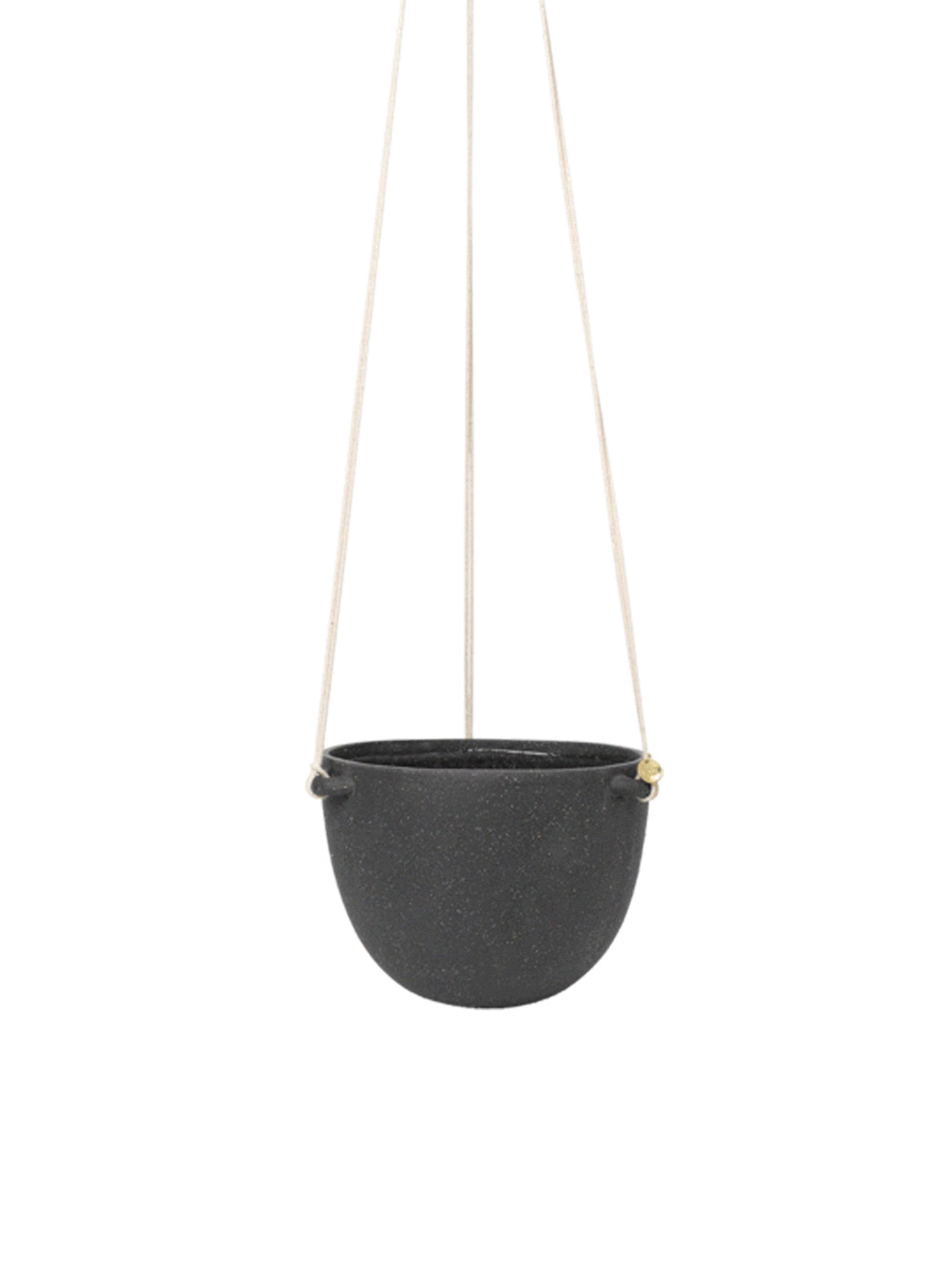 Ferm Living - Blumentopf - Speckle Hanging Pot - Large - Grey