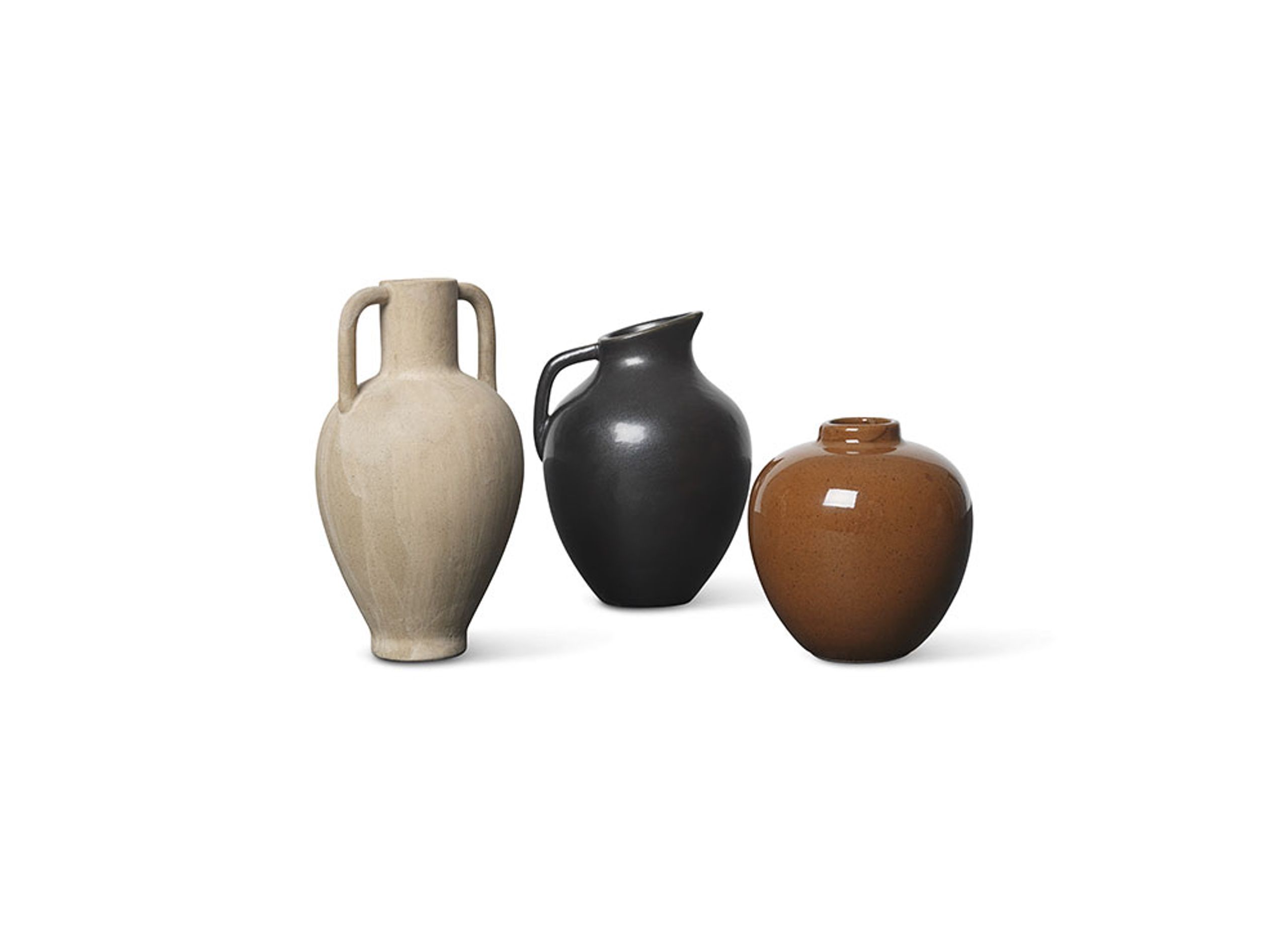 Ferm Living - Vase - Ary Mini Vase - Medium - Charcoal