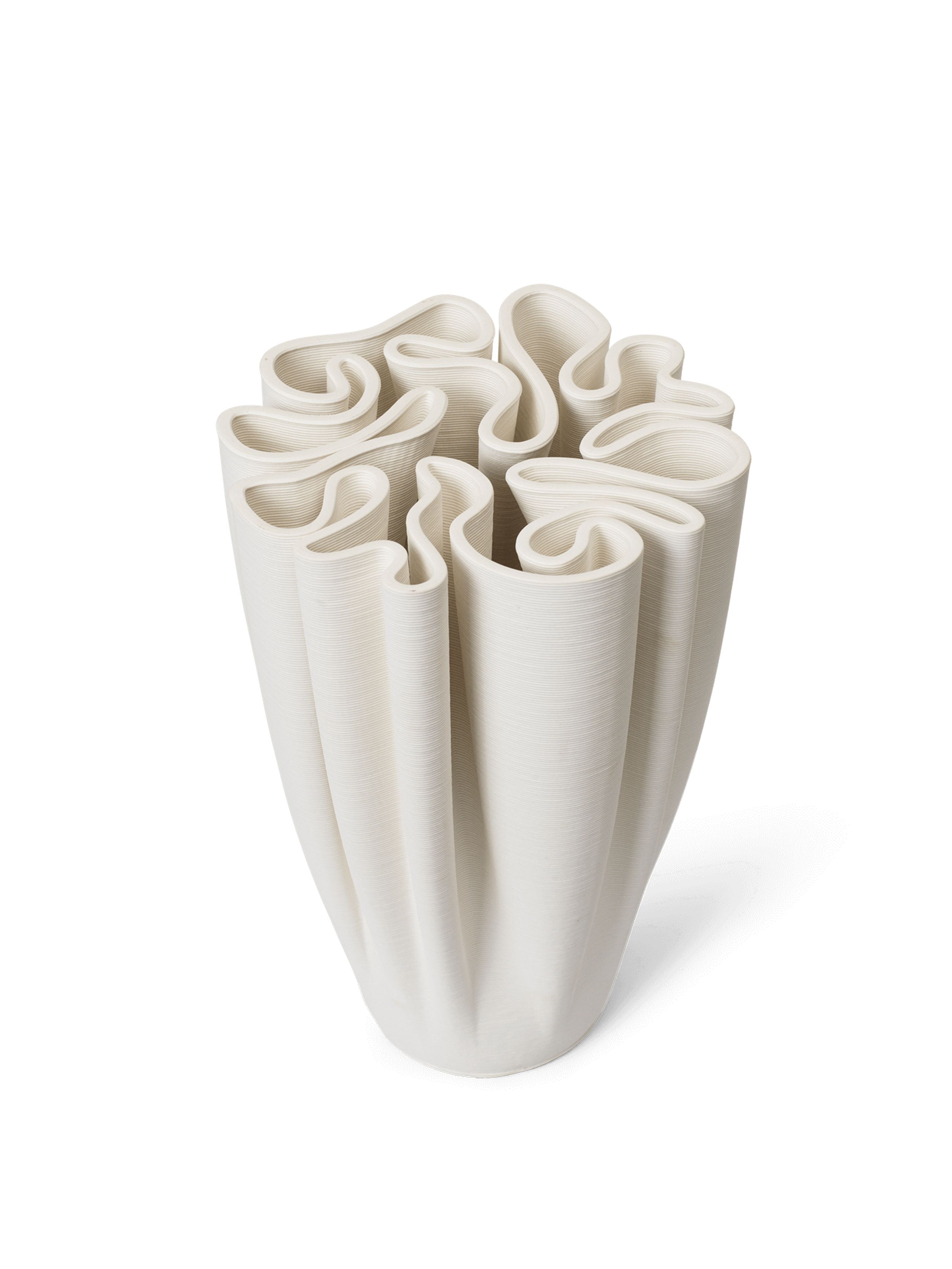 Ferm Living - Vase - Dedali Vase - Off white H25