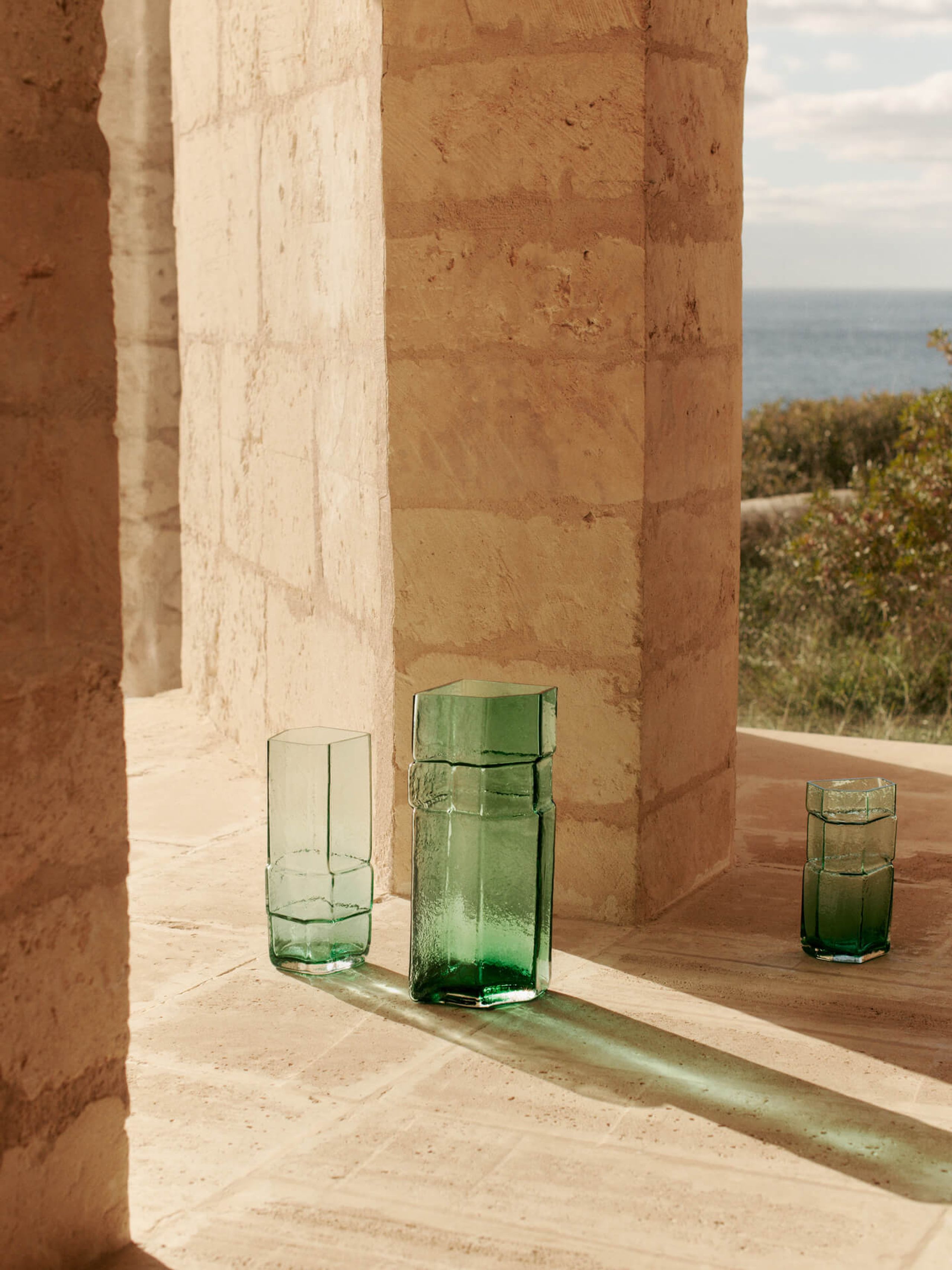 Ferm Living - Váza - Muro Vase - H38 - Recycled Green