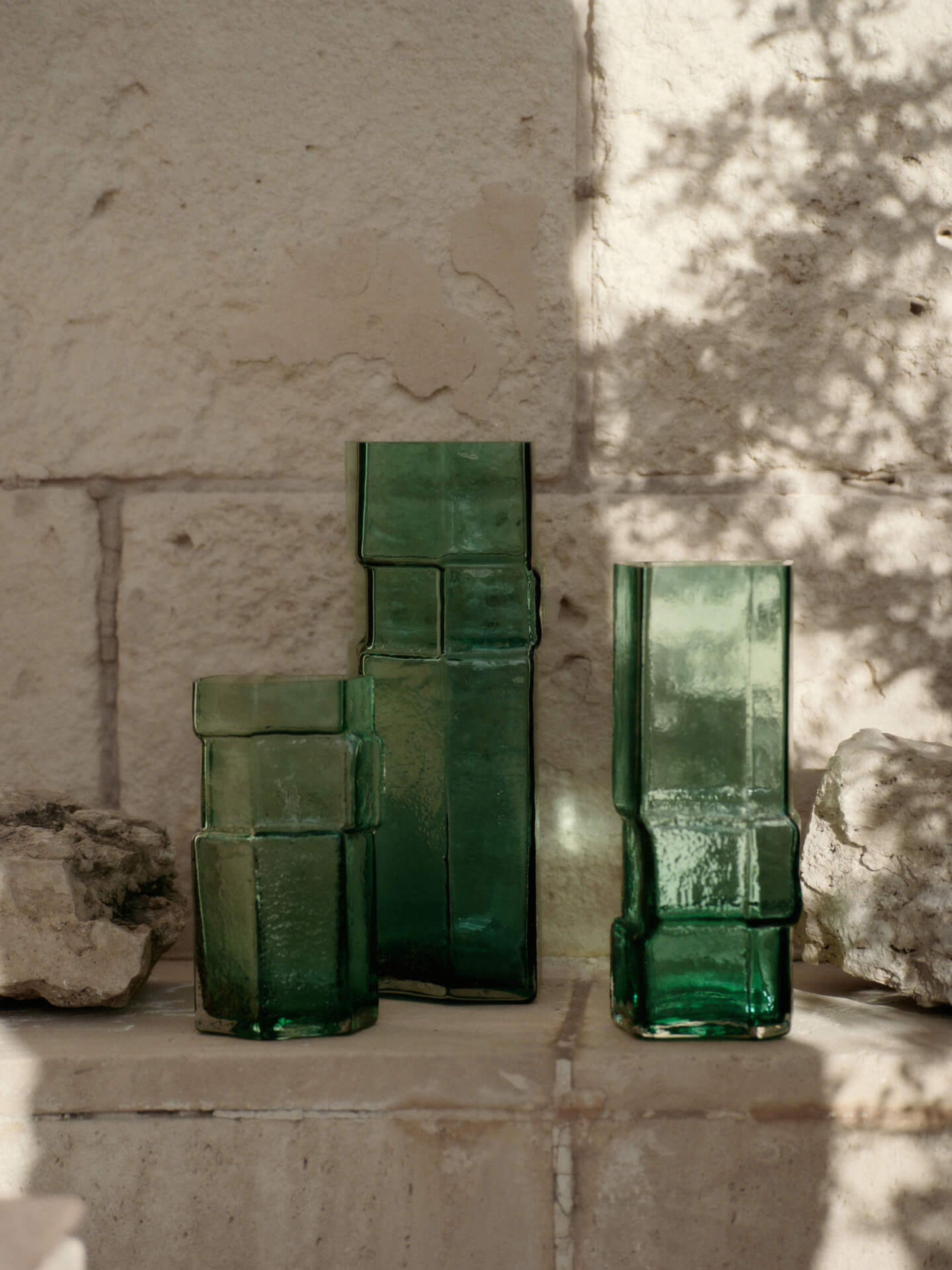 Ferm Living - Váza - Muro Vase - H38 - Recycled Green