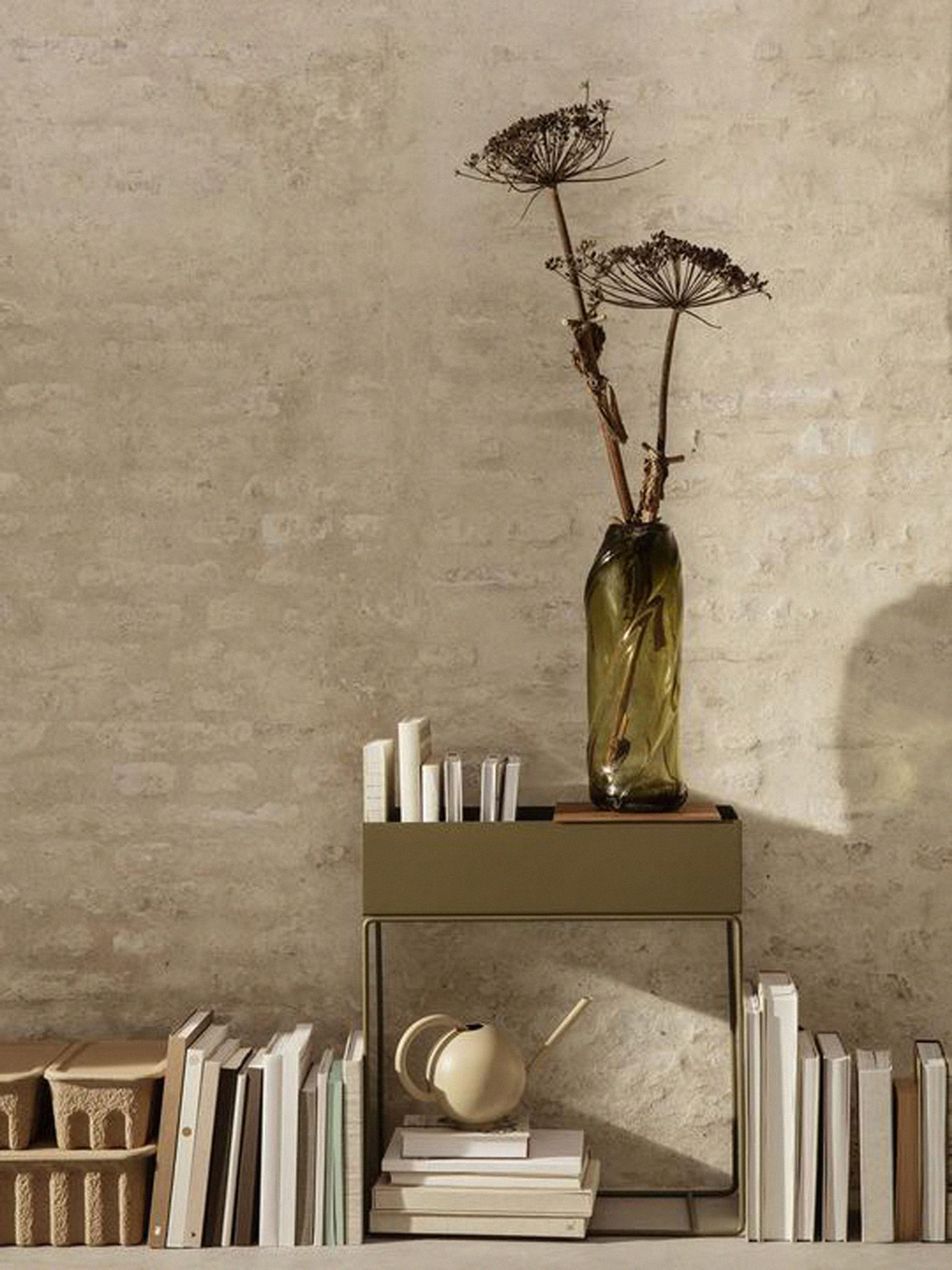 Ferm Living - Wazon - Water Swirl Vase - Moss Green