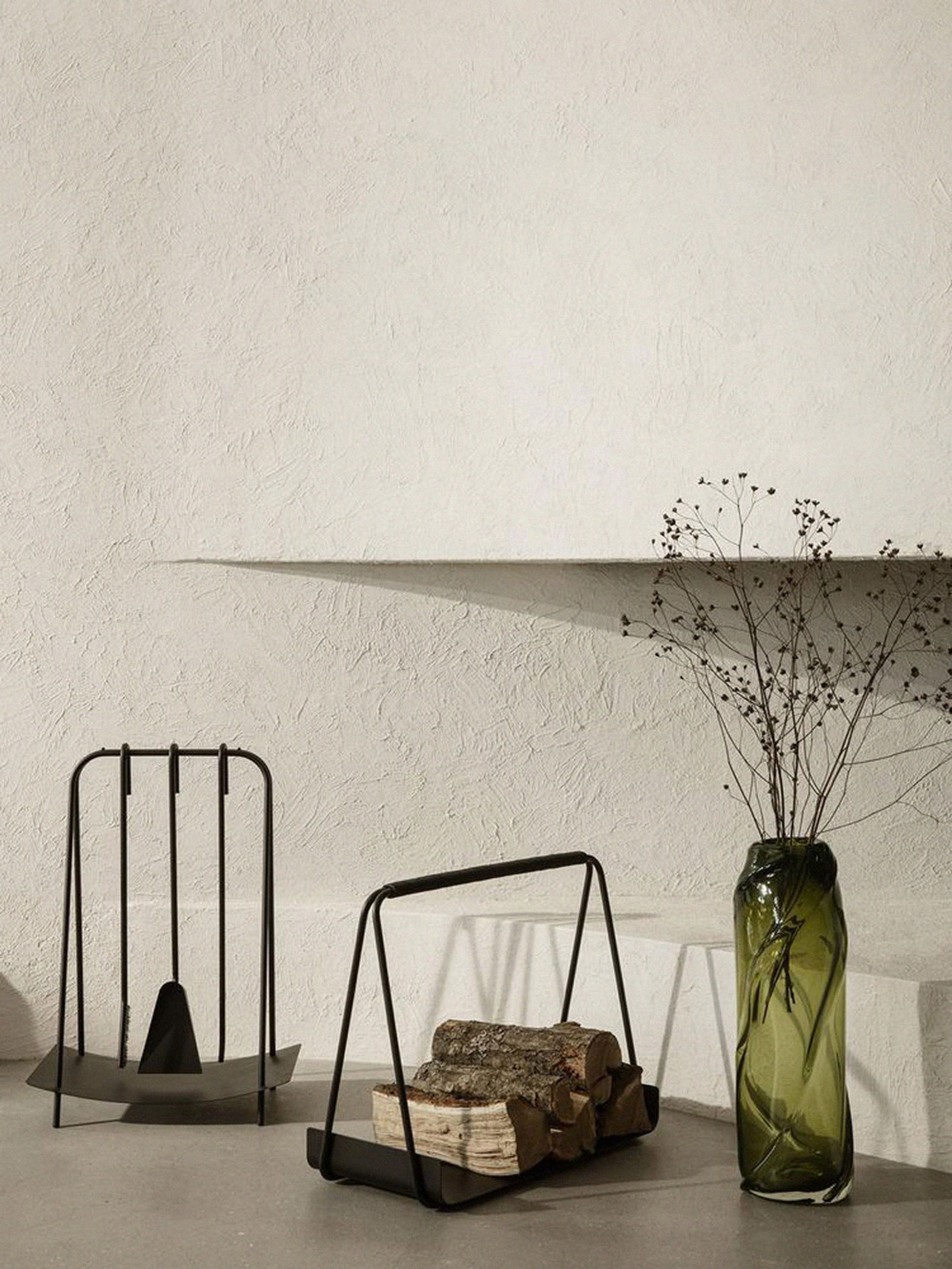 Ferm Living - Wazon - Water Swirl Vase - Moss Green