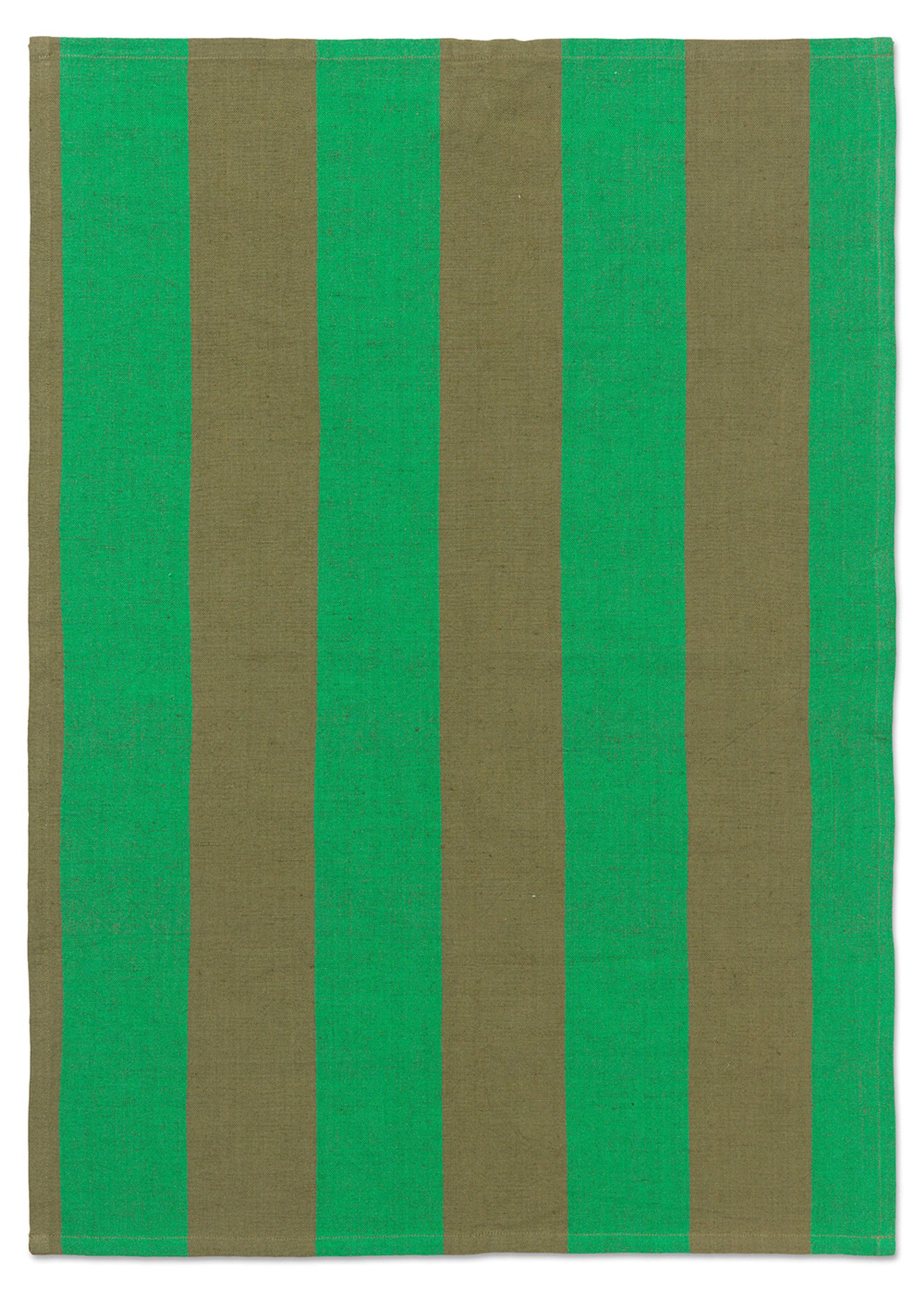 Ferm Living - Tea Towel - Hale Tea Towel - Olive/Green