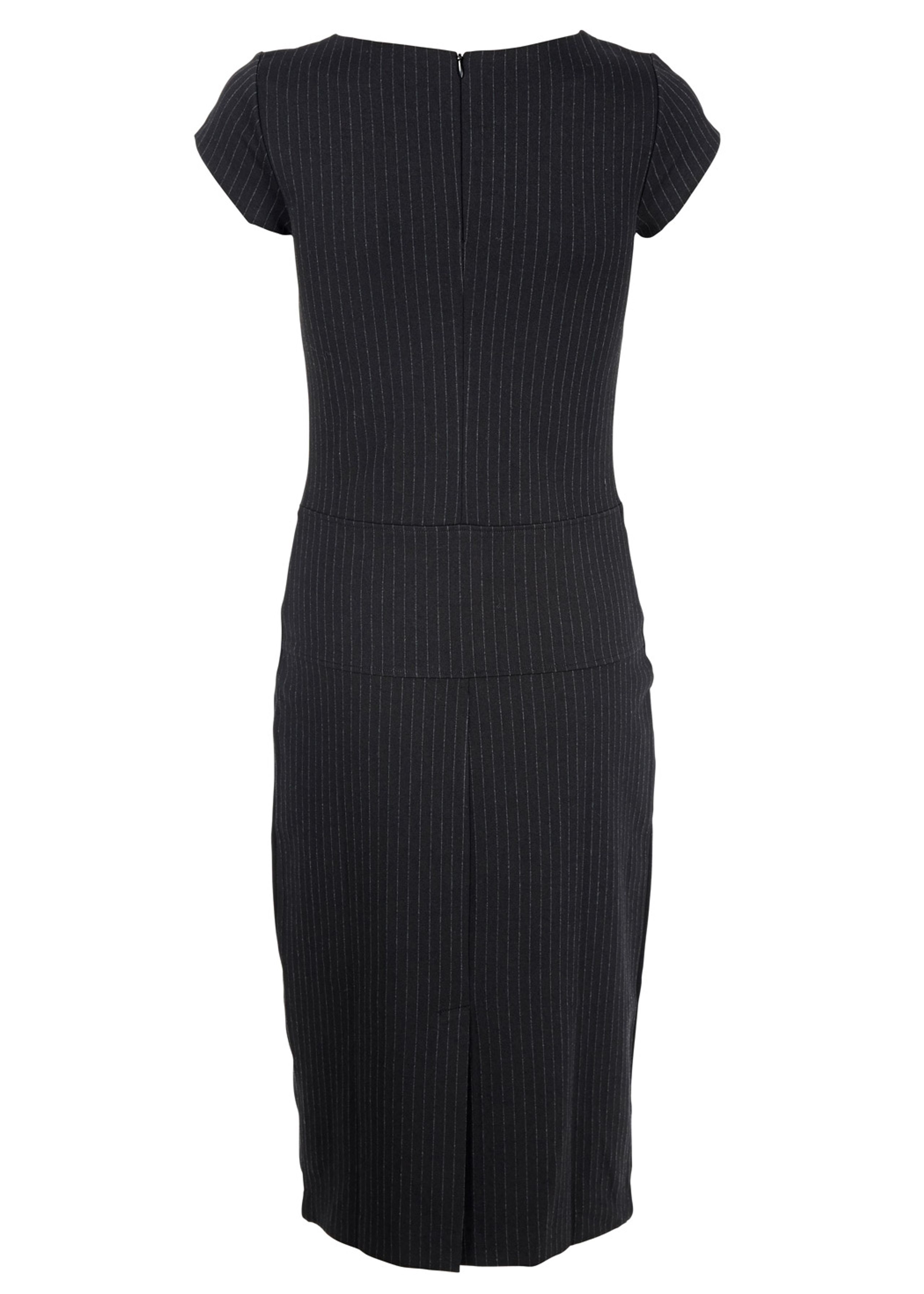 Filippa K - Kjole - Jersey Pinstripe Dress - Sort m. Hvid Pinstripe