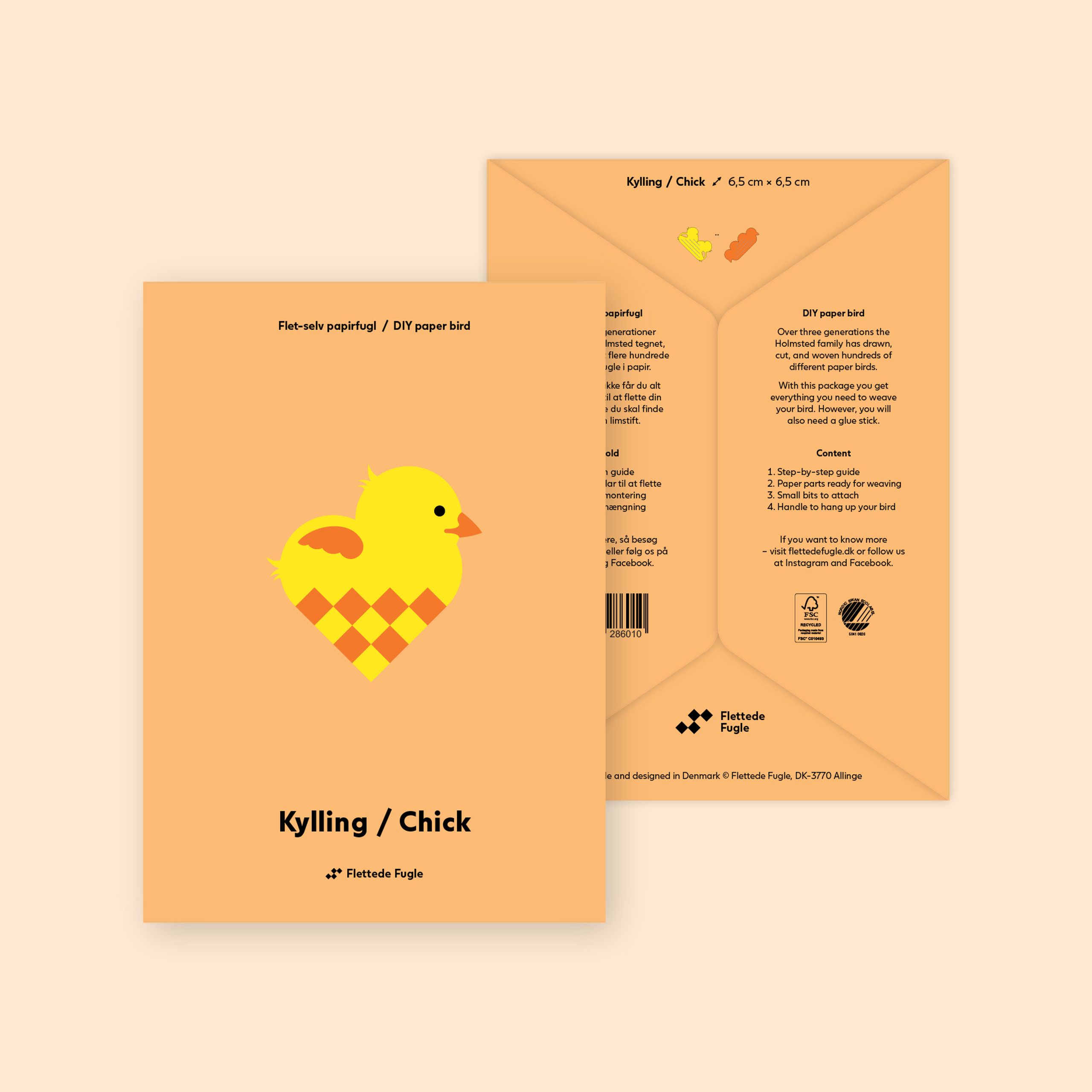 Flettede Fugle - Julepynt - Flettede Fugle - Chick