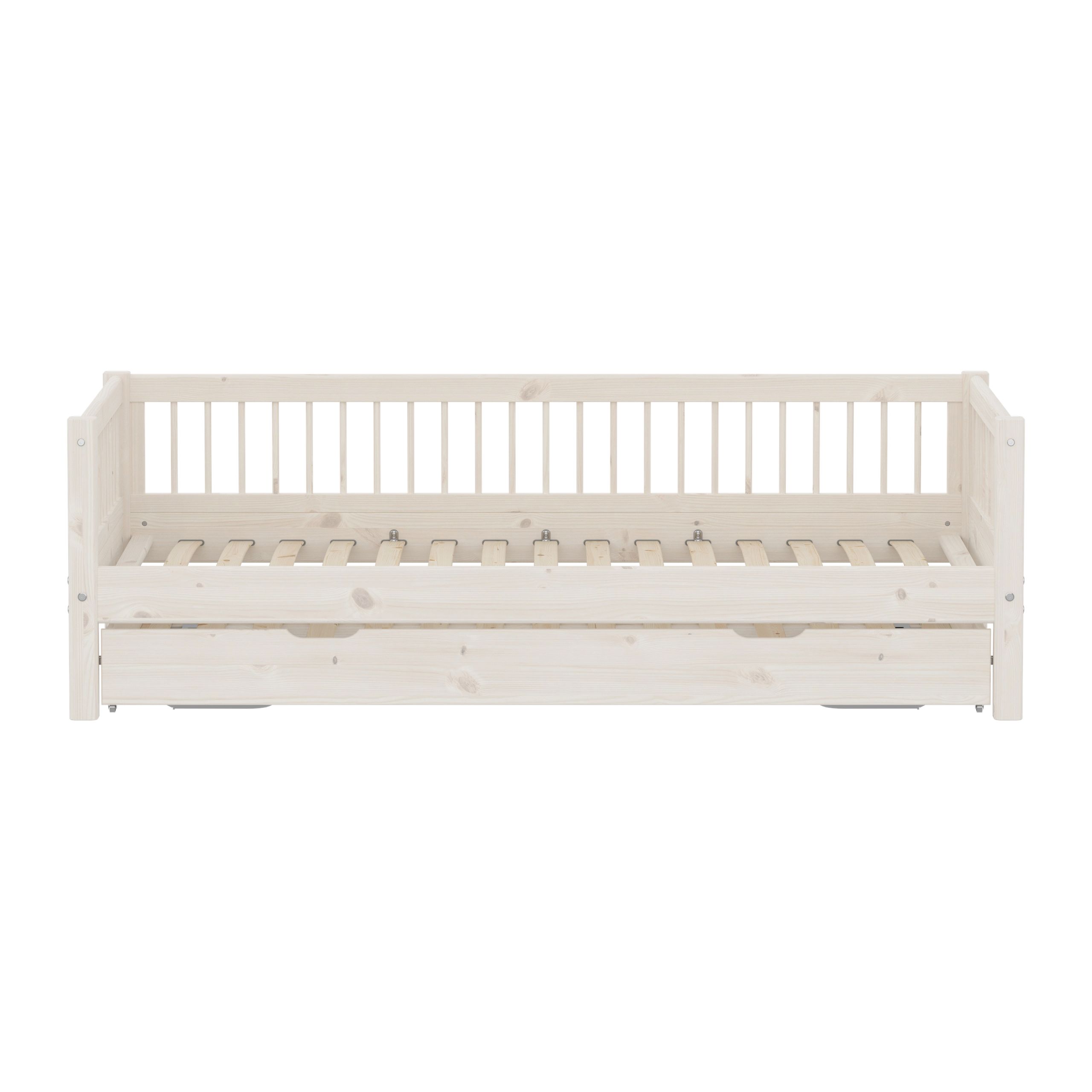 Flexa - Dětská postel - CLASSIC Daybed With Guest Bed - White Washed