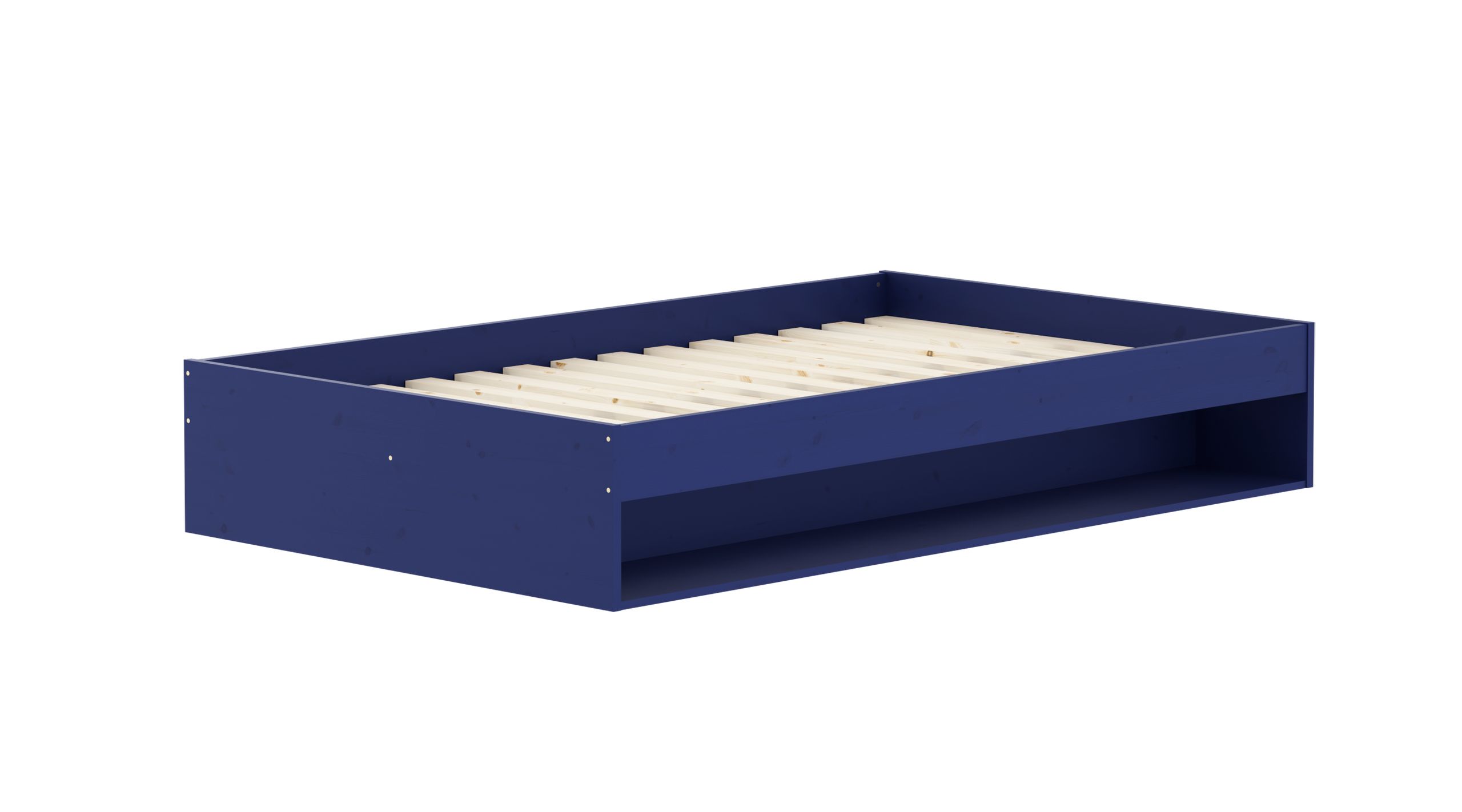 Flexa - Bett für Kinder - Grow Double Bed - Sapphire Blue 120x200