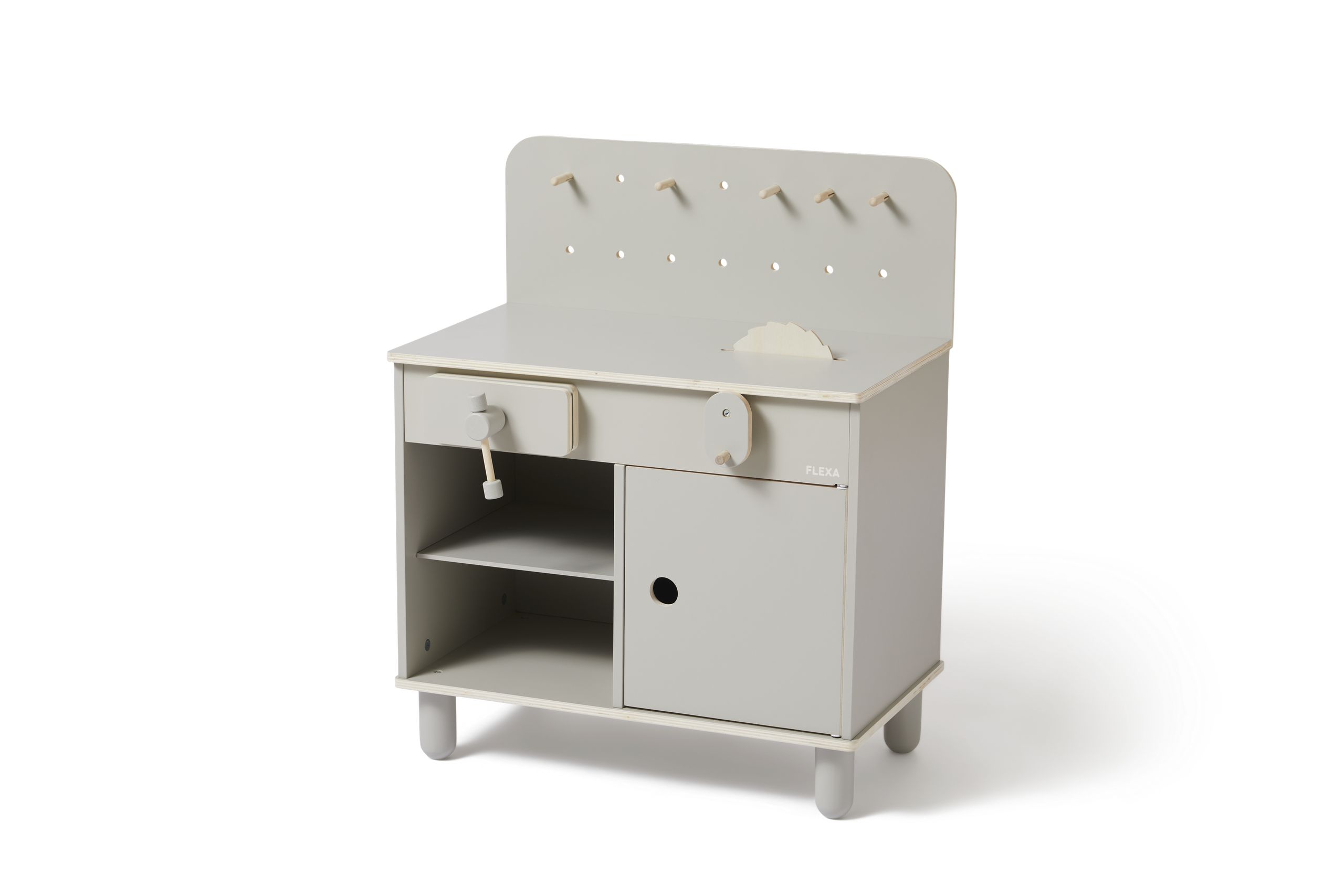 Flexa - Spielzeug - Toolbench - Natural Grey