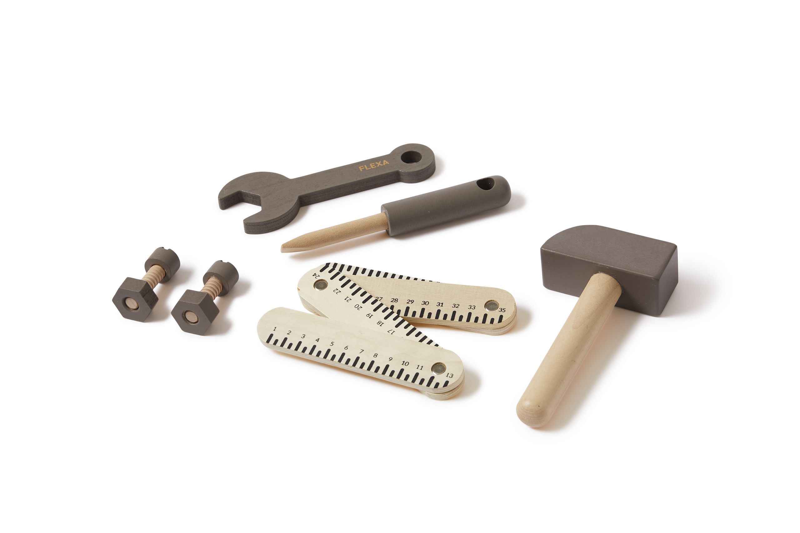 Flexa - Spielzeug - Toolkit - Dusty Brown