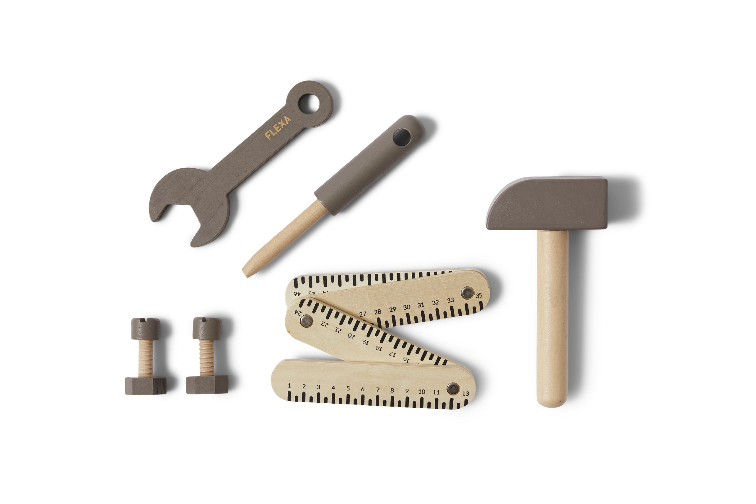 Flexa - Spielzeug - Toolkit - Dusty Brown