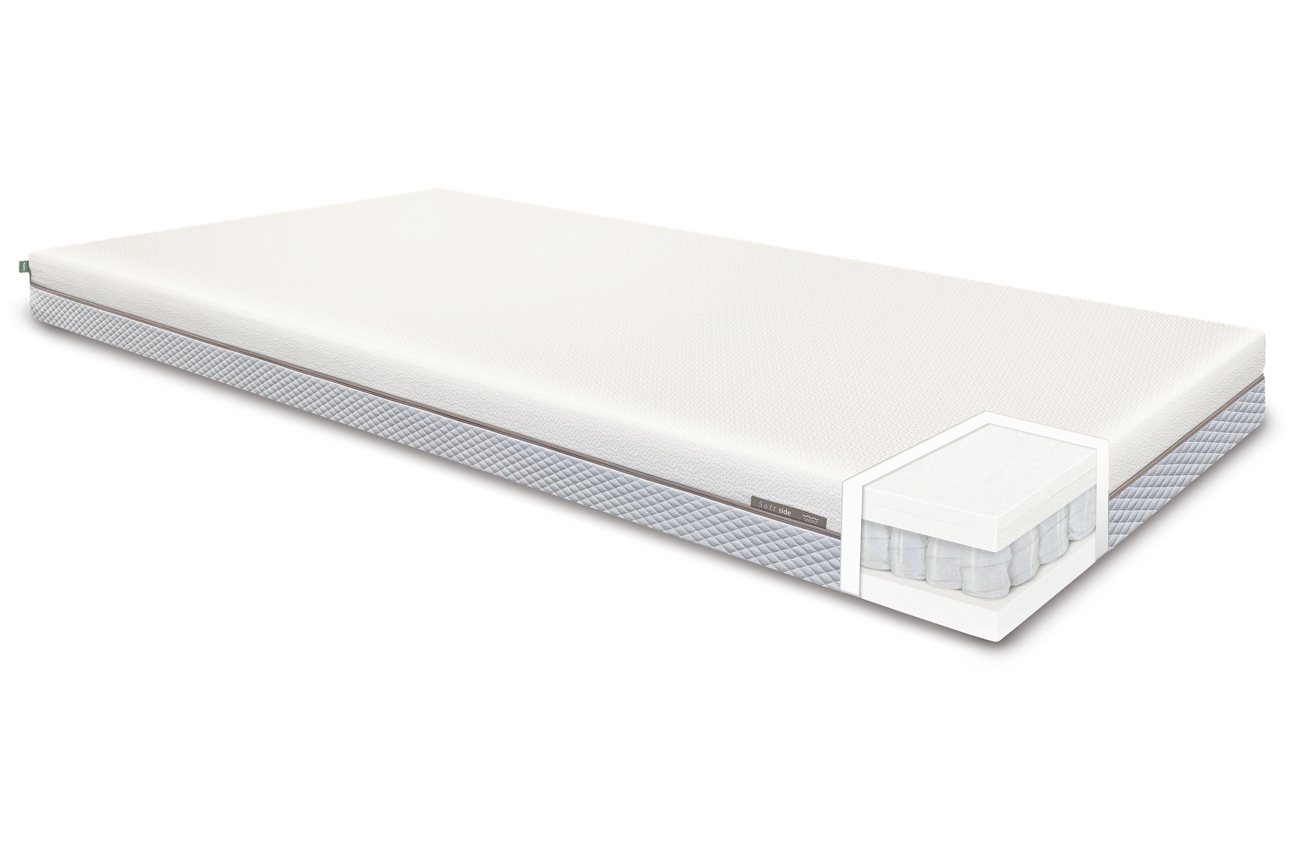 Flexa - Madras - Spring Mattress + Cotton Cover - Cream 90x200