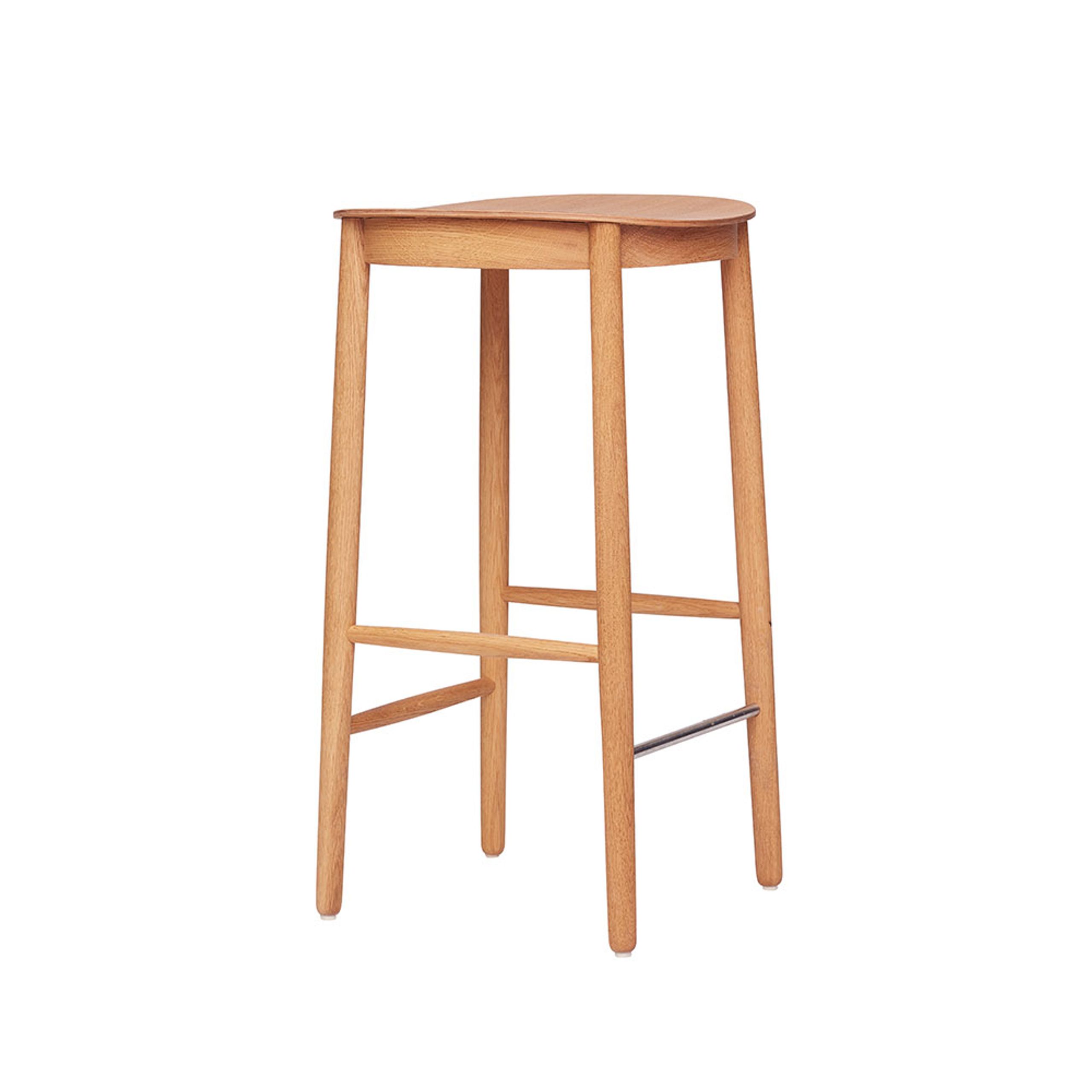 Fogia - Bar stool - Figurine Barstool - Lacquered Oak