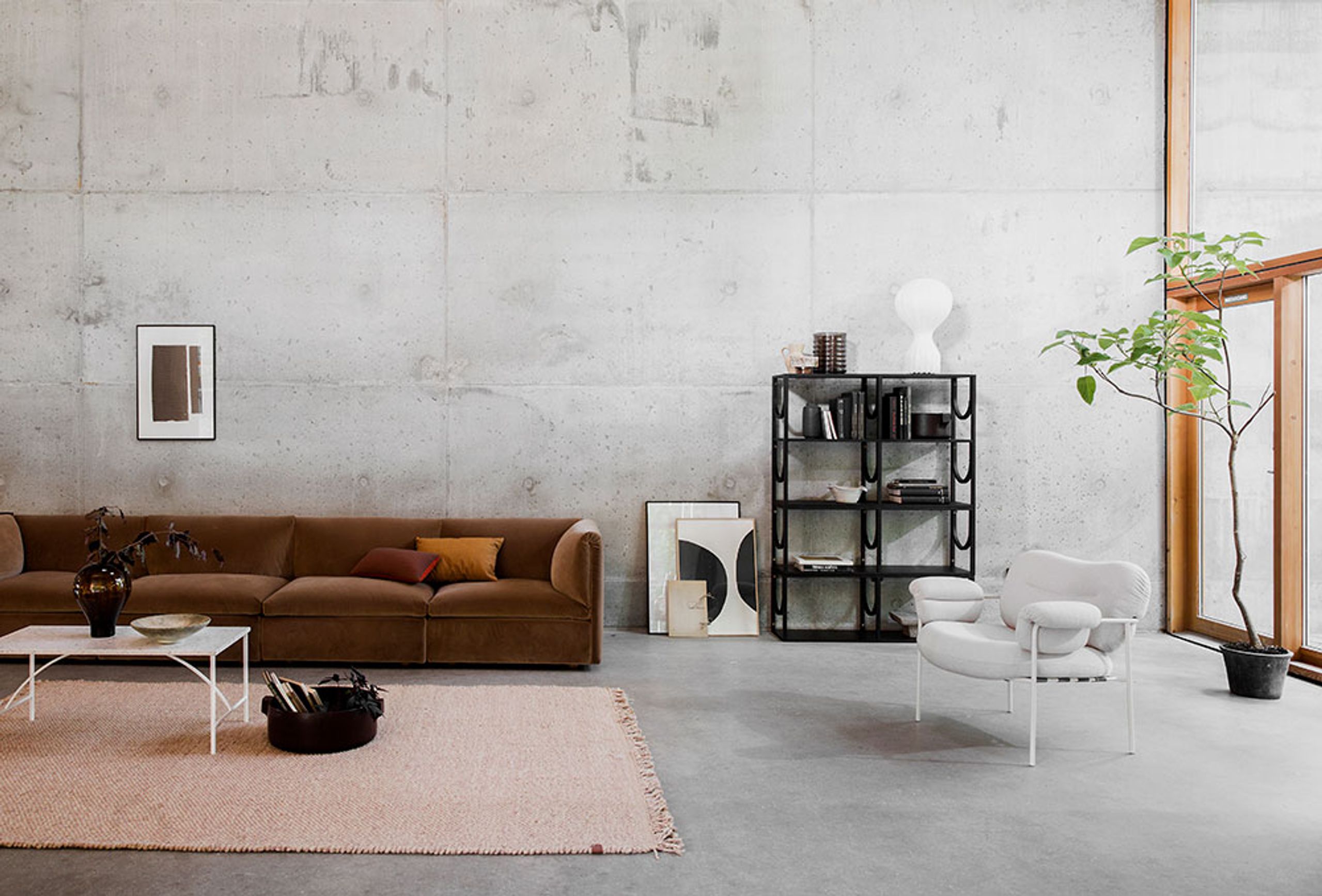 Fogia - Scaffale - Arch - High - Lacquered Oak