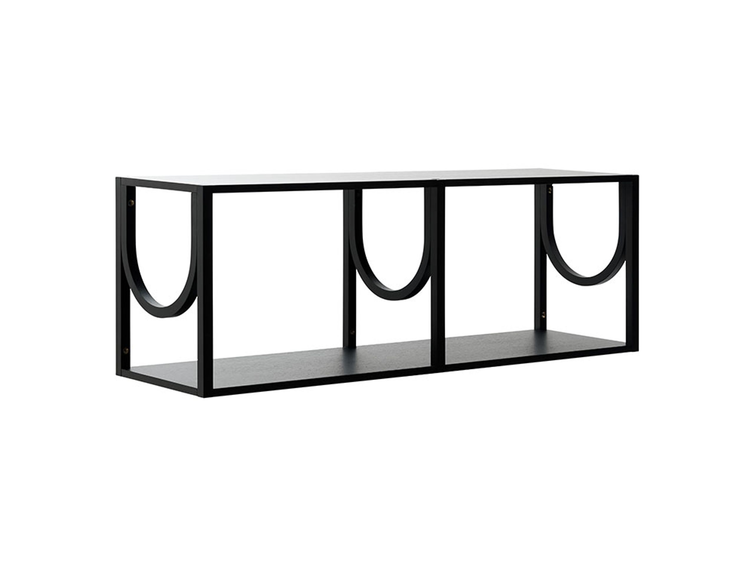 Fogia - Shelf - Arch - Low - Black Stained Oak