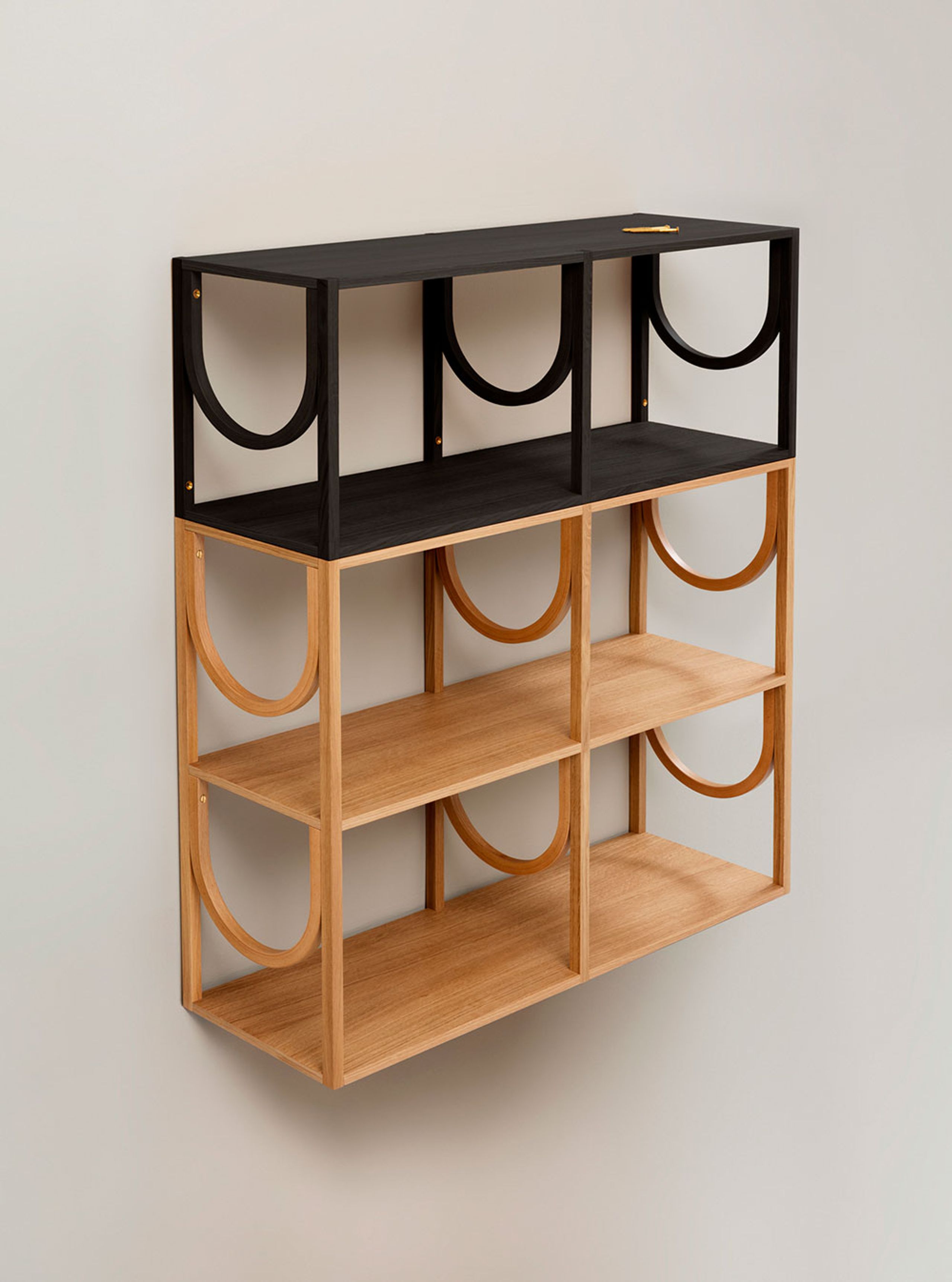 Fogia - Étagère - Arch - Mini - Black Stained Oak