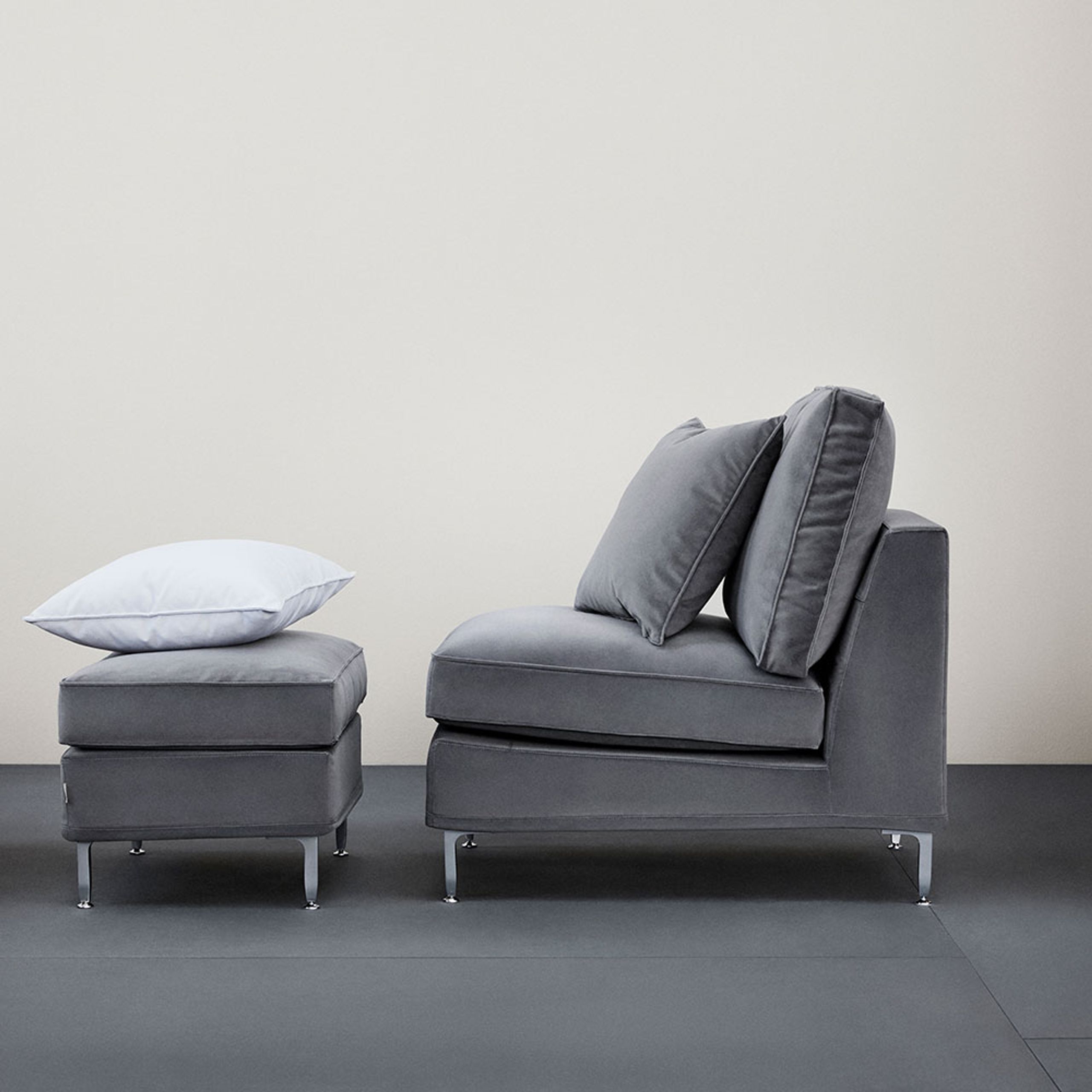 Fogia - Poltrona - Alex High Edition / 1 Seater - Jade Dark Grey 802