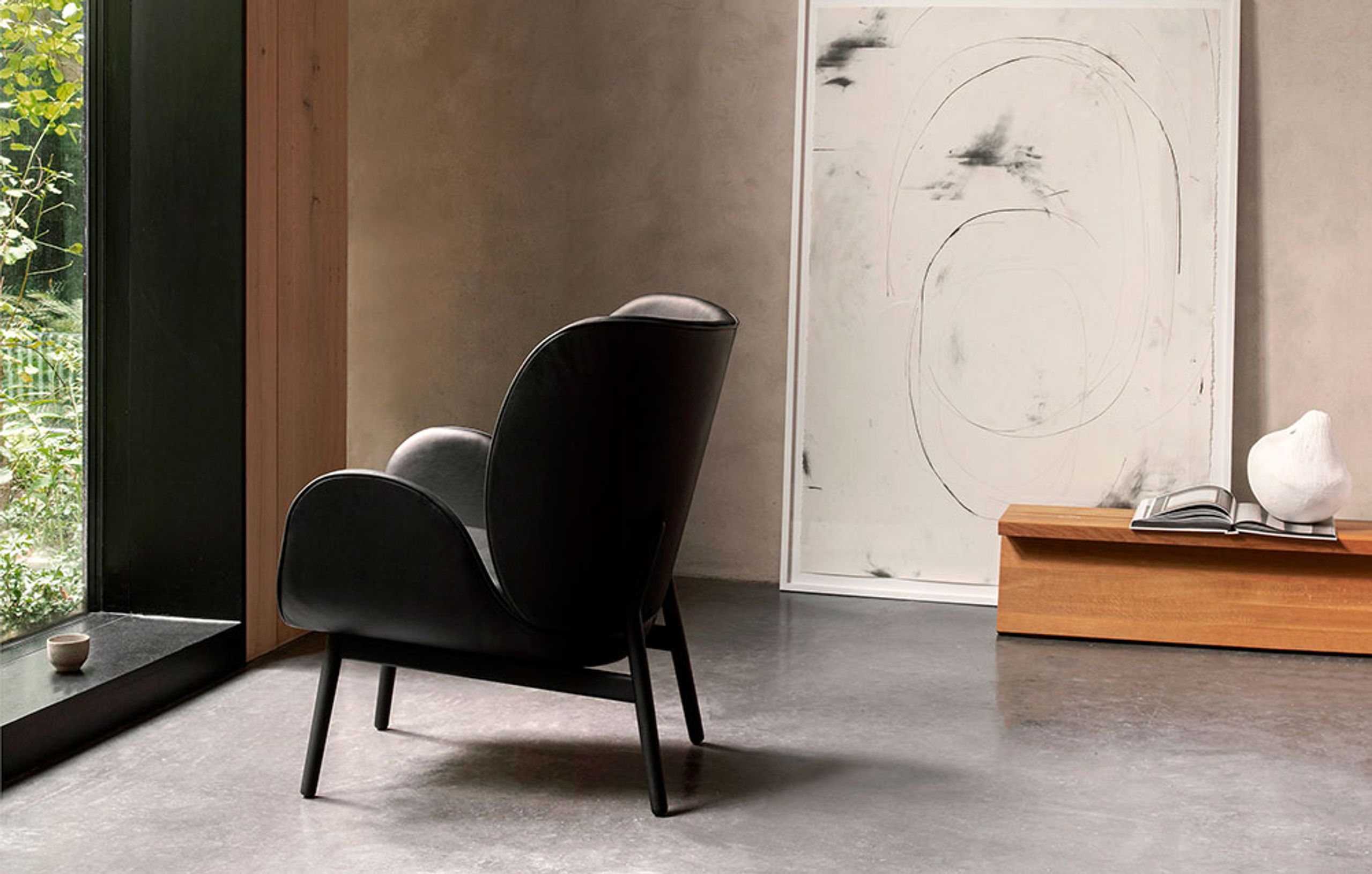 Fogia - Sessel - Enclose by Norm Architects - Vintage Cognac