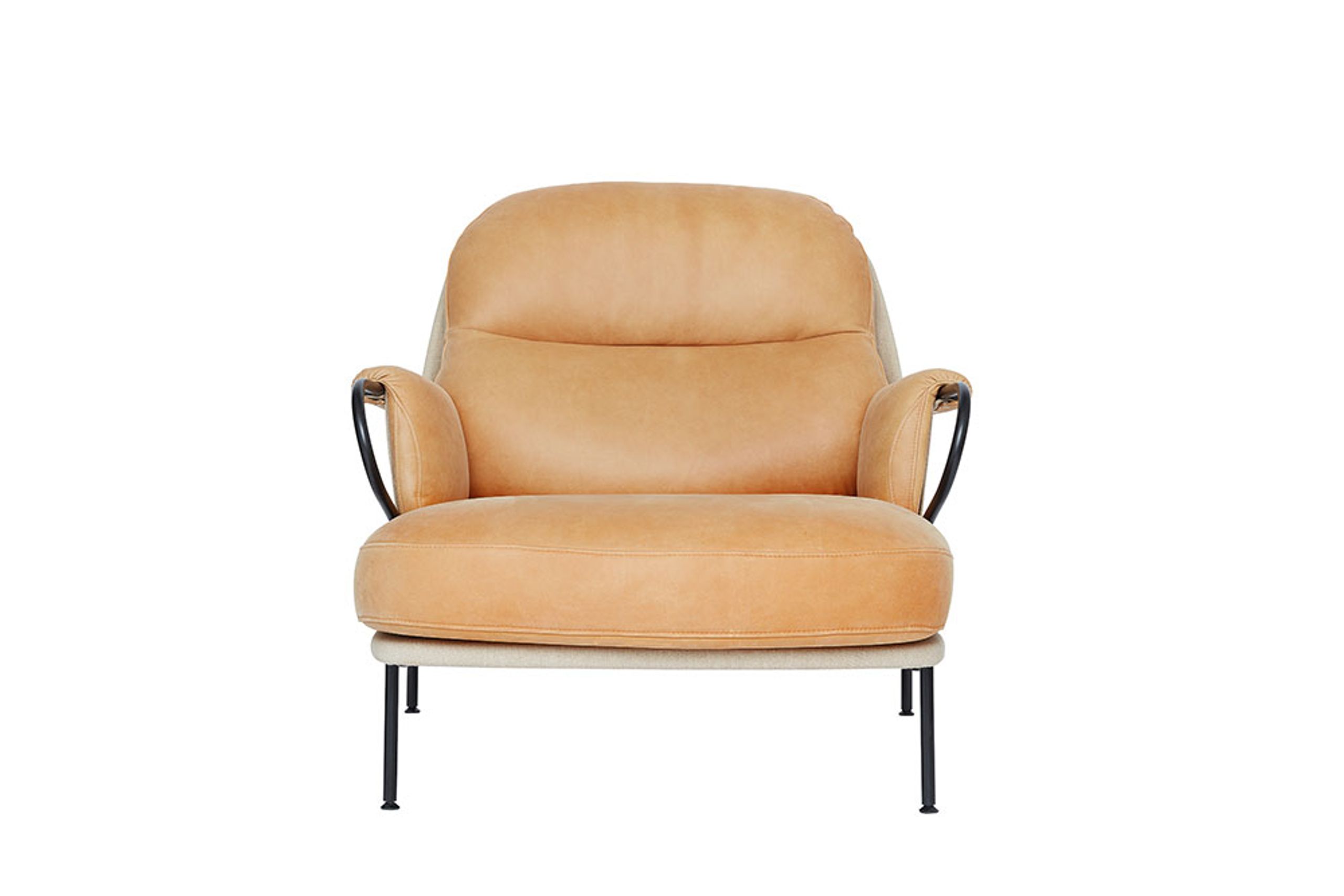 Fogia - Sillón - Lyra - Vintage Cognac / Matte Black
