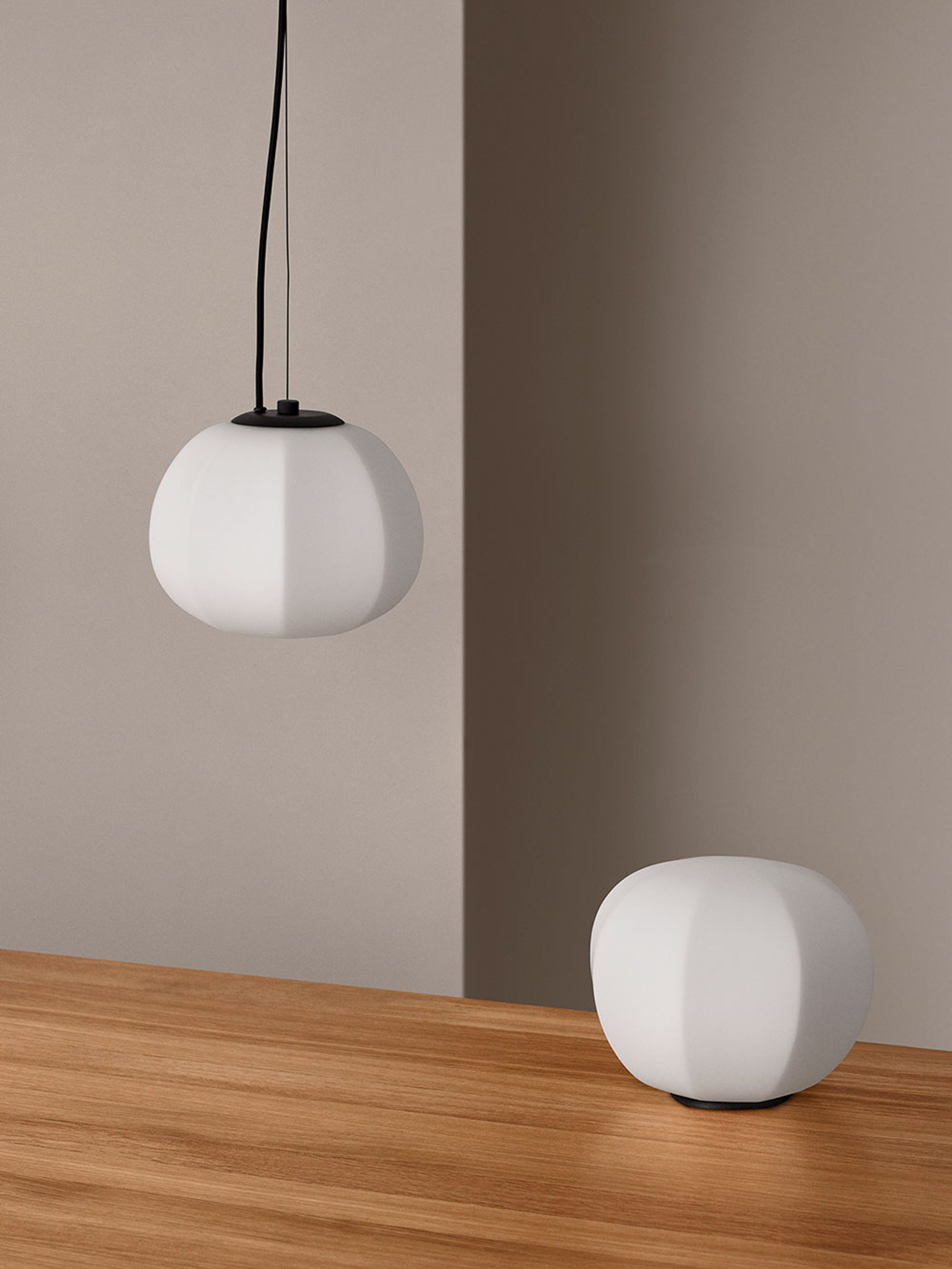 Fogia - Pendant Lamp - Persimon Pendant - Small - Opal White