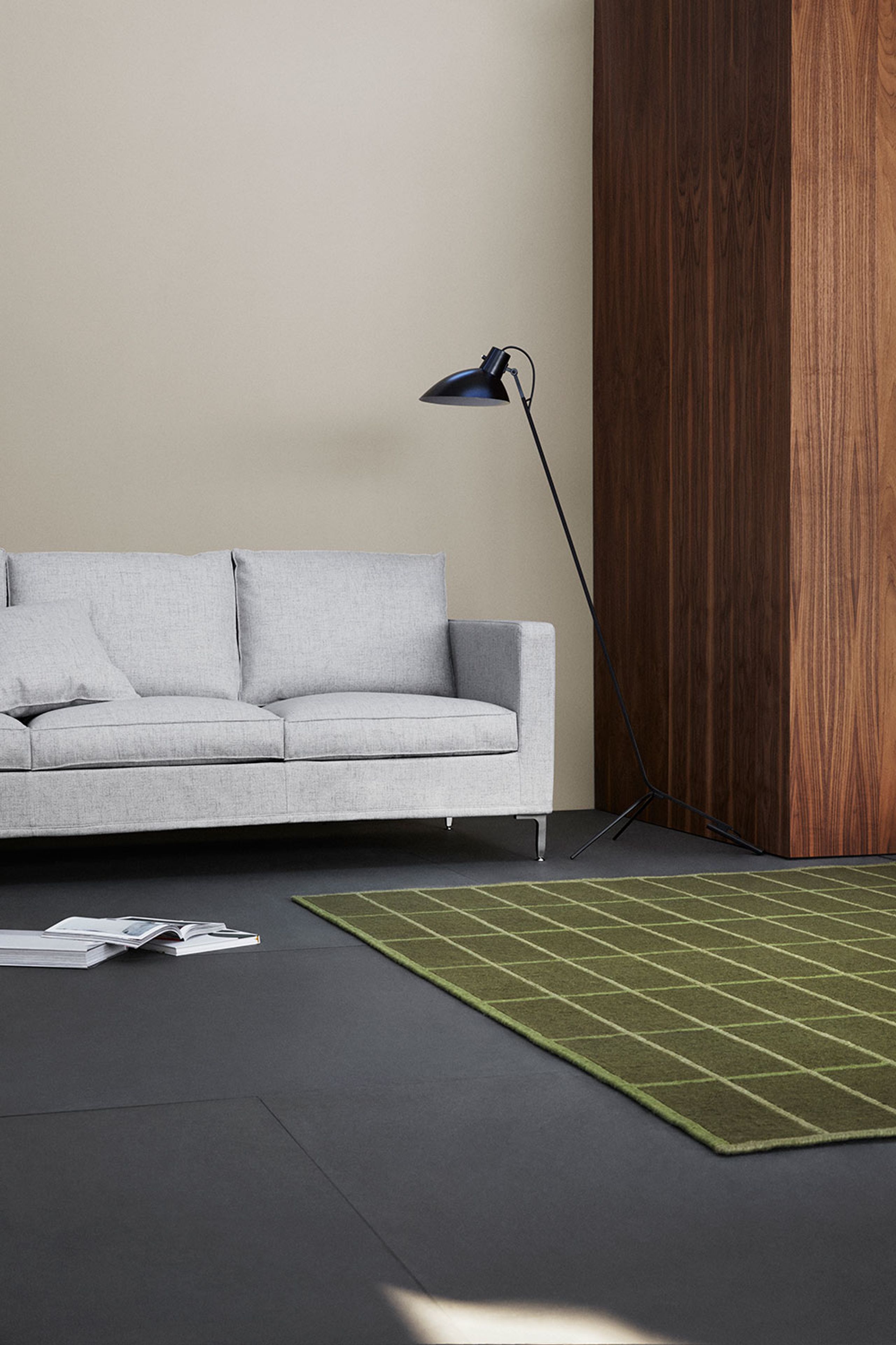 Fogia - Couch - Alex High Edition / 2 Seater - Jade Dark Grey 802