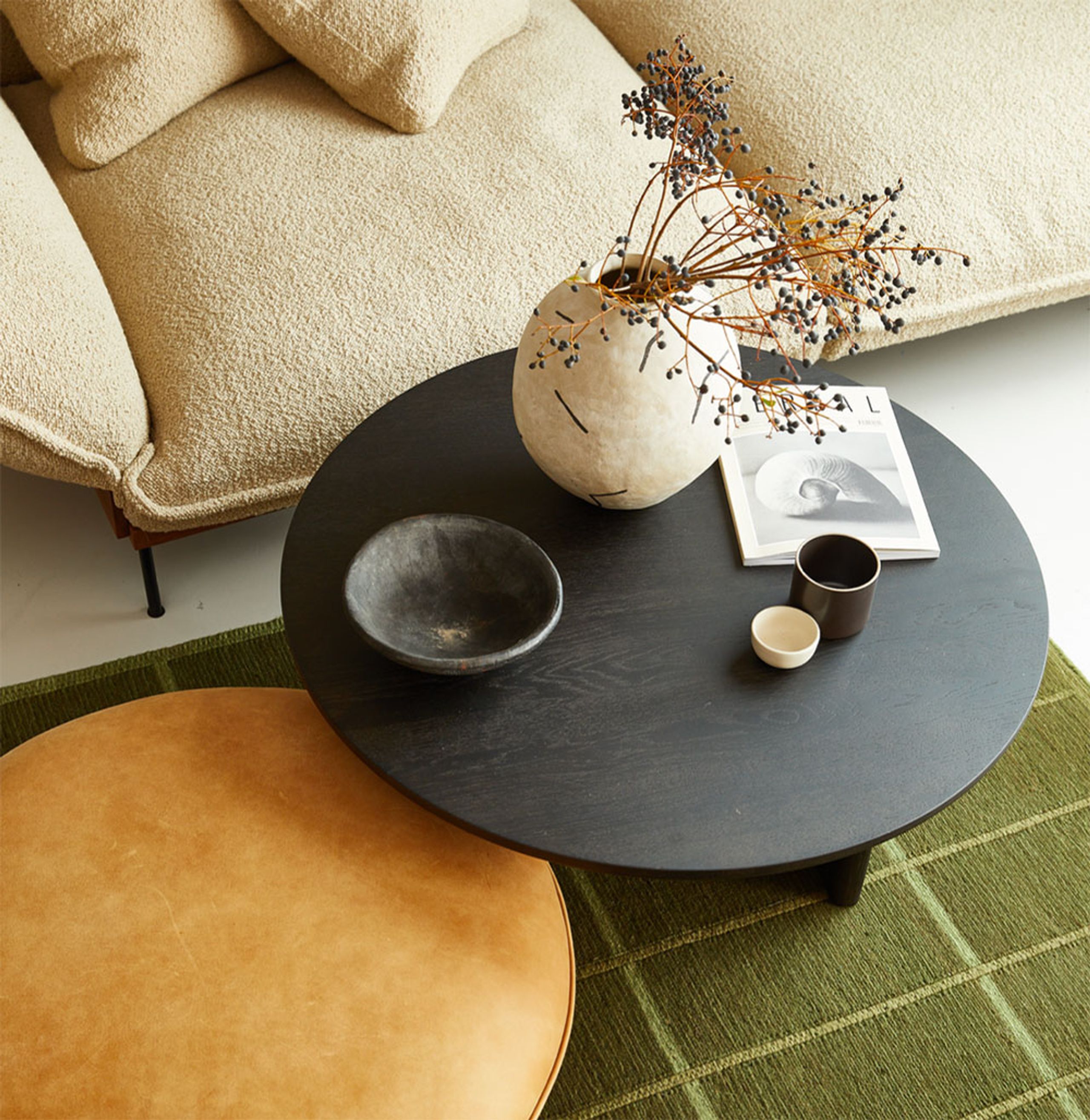 Fogia - Coffee table - Area - Large - Black Stained Oak