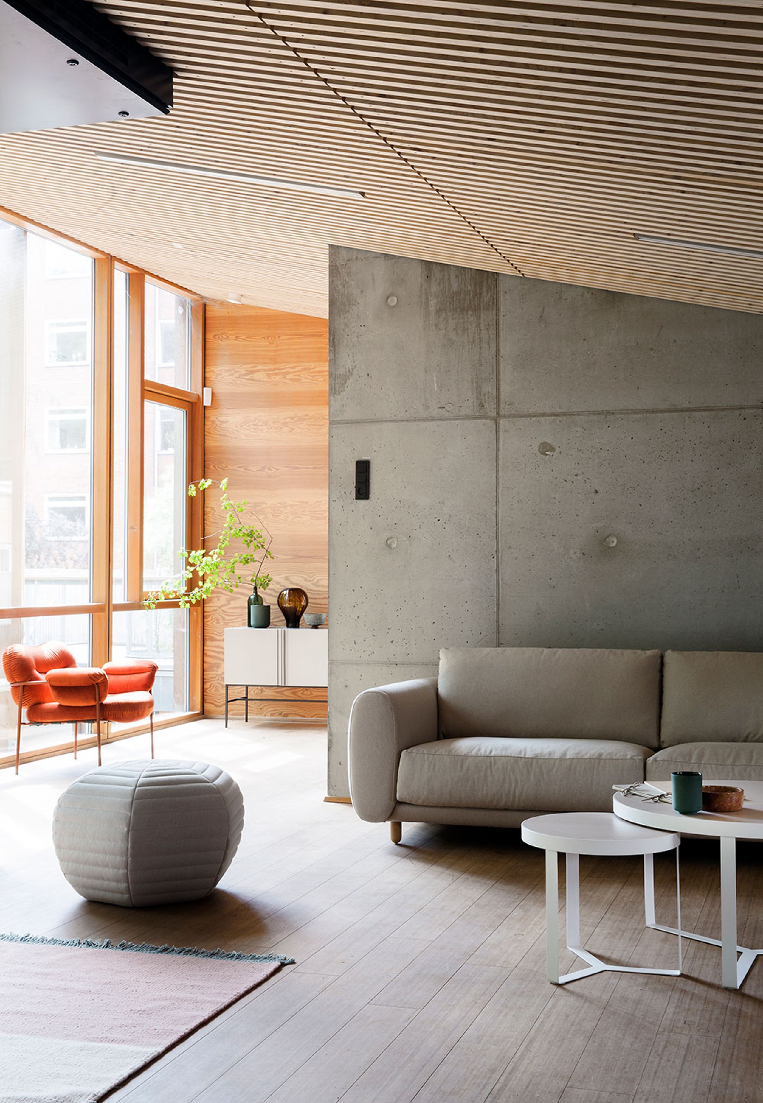 Fogia - Coffee table - Copper Table - Small - White