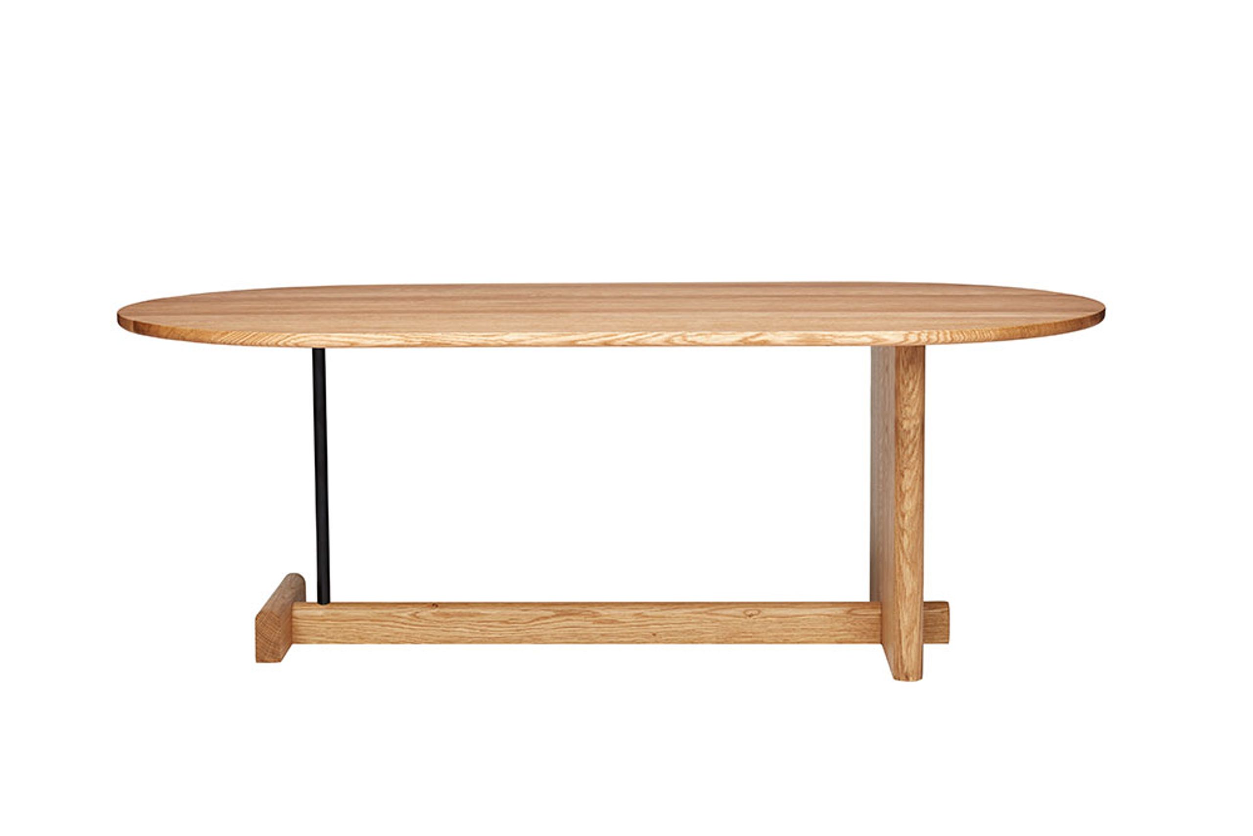 Fogia - Tavolino da caffè - Koku / Oval - Small - Lacquered Oak